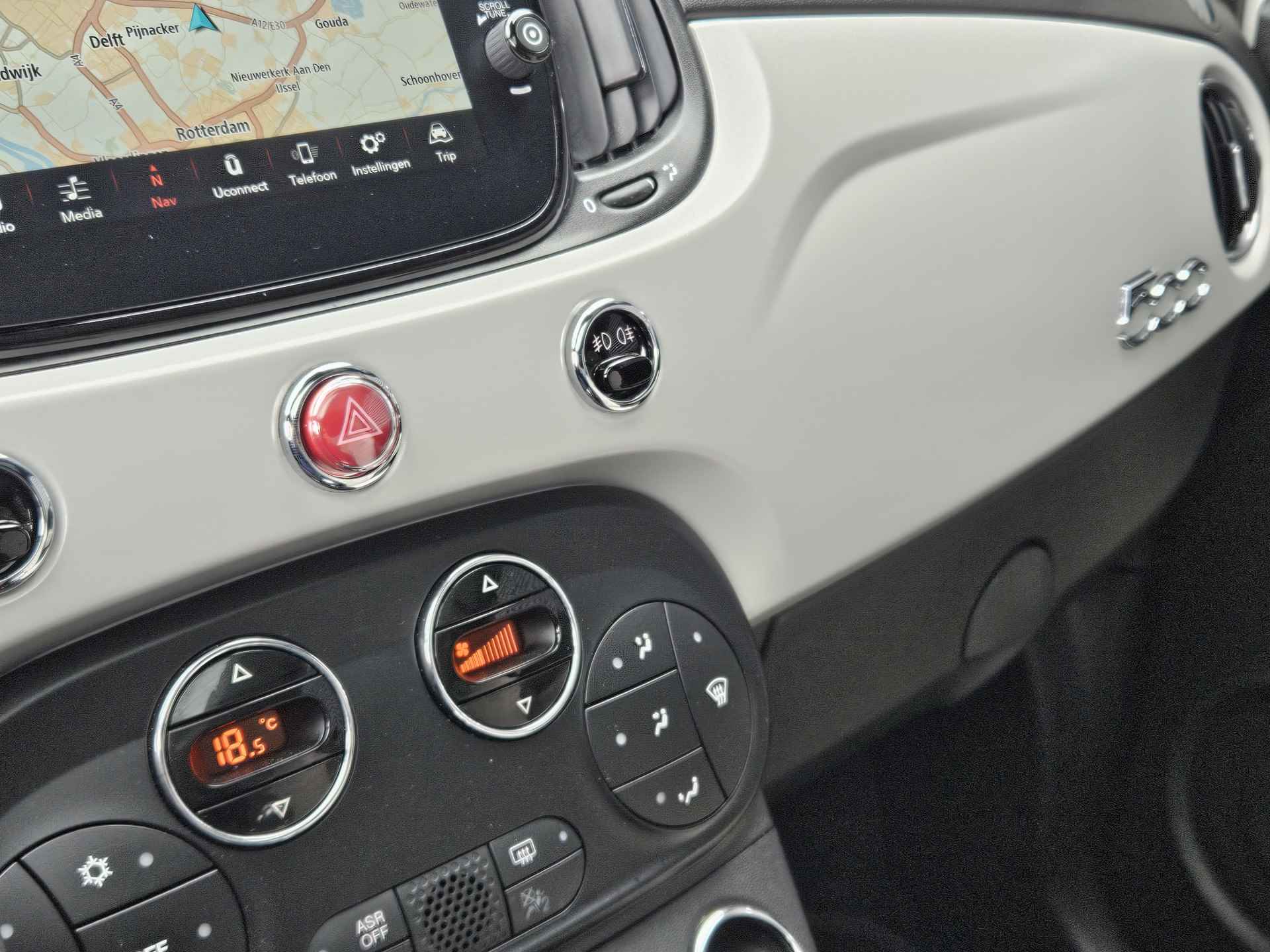 Fiat 500 1.0 Hybrid Star Launch Edition Navigatie | Cruise Control | Climate Control | Panoramadak - 24/37