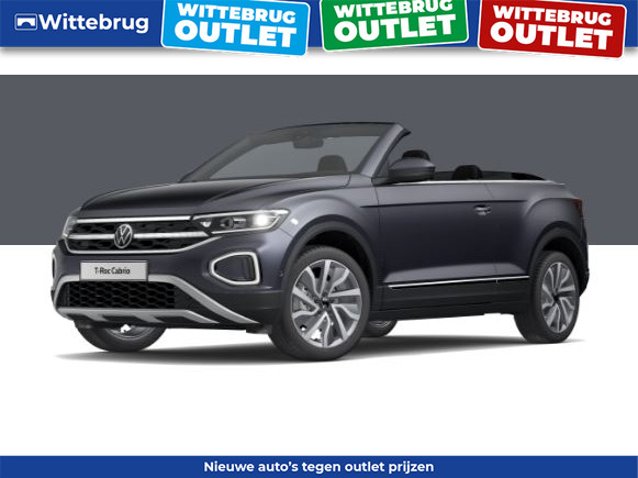 Volkswagen T-Roc Cabrio 1.0 TSI Style OUTLET ACTIE WITTEBRUG VOORSCHOTEN