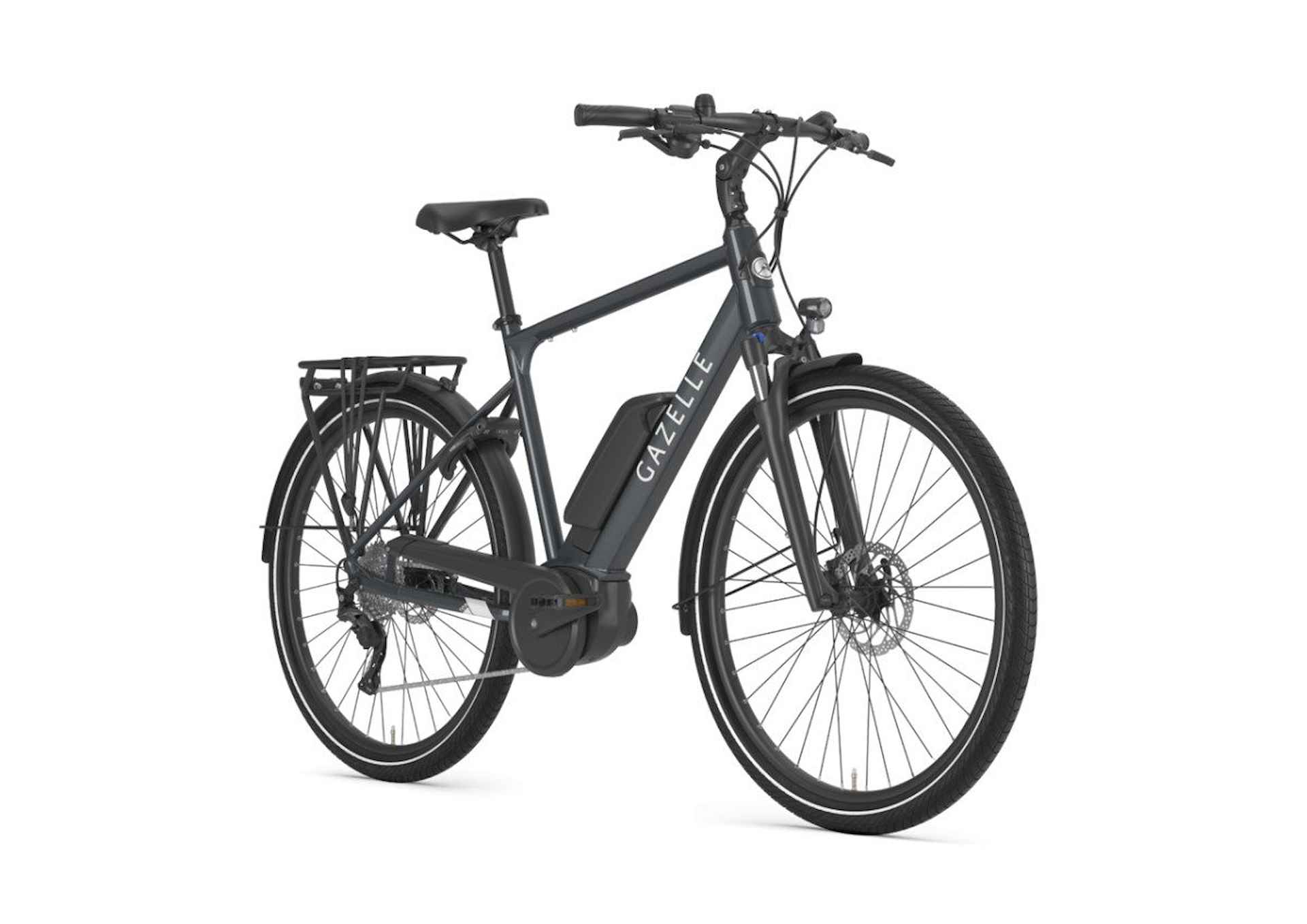 GAZELLE Medeo T9 Heren Anthracite Grey Glans 55cm 2022 - 1/2