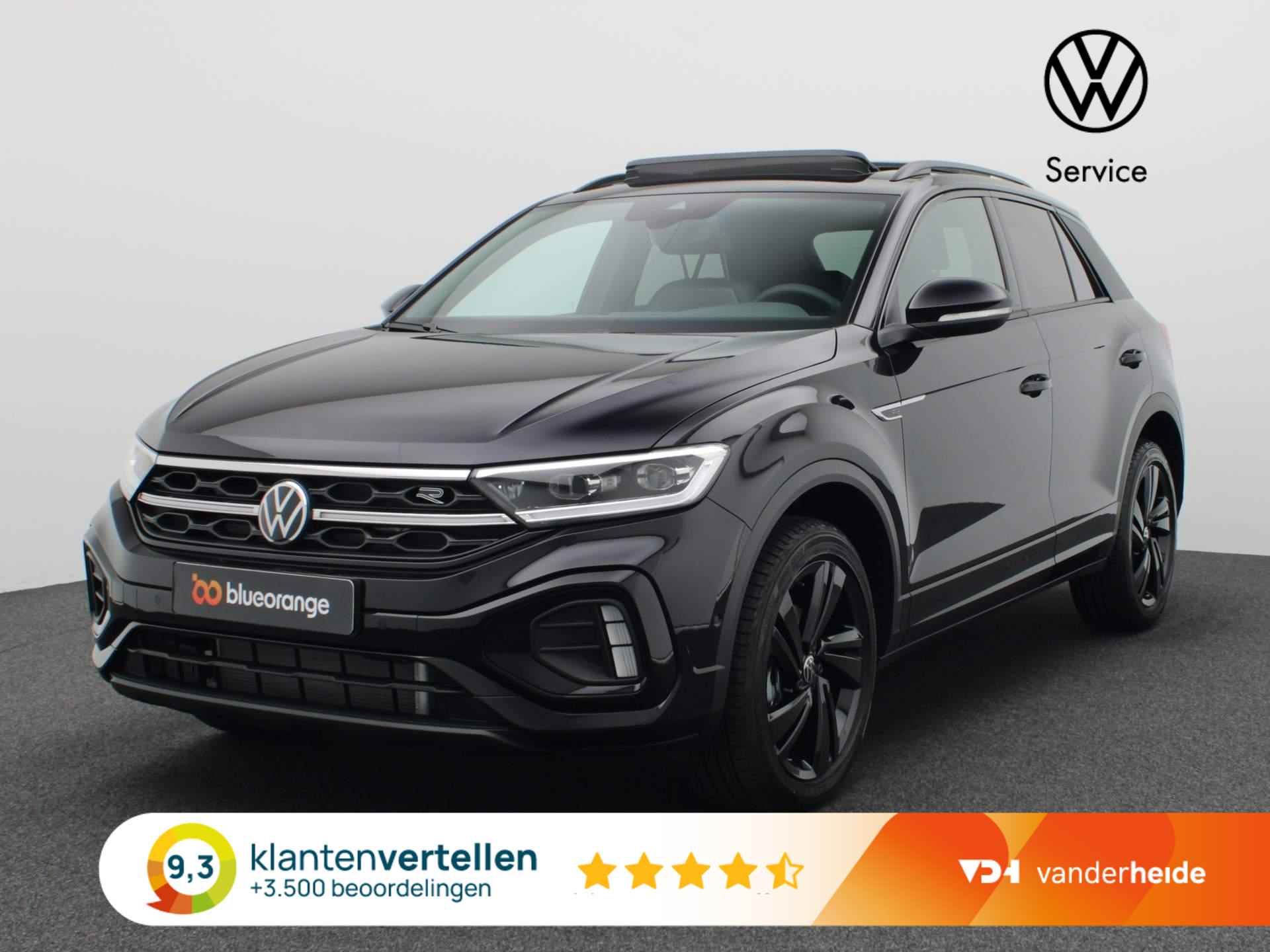 Volkswagen T-Roc 1.5 TSI R-Line Business 150 PK DSG Black Style, trekhaak, LED-Matrix, keyless Entry & Start, pano-Schuifdak, achteruitrijcamera, travel Assist, 18" LM Velgen