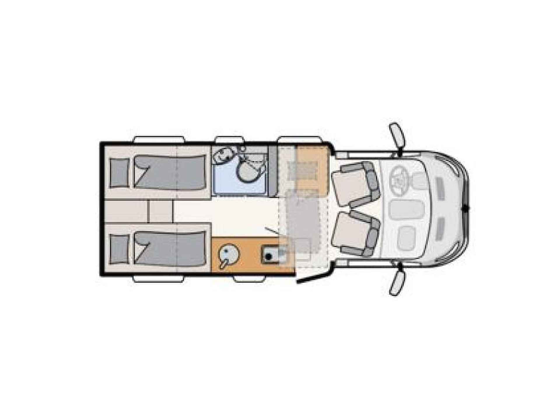 Dethleffs Just Go T 6615 EB - compacte camper - 25/25