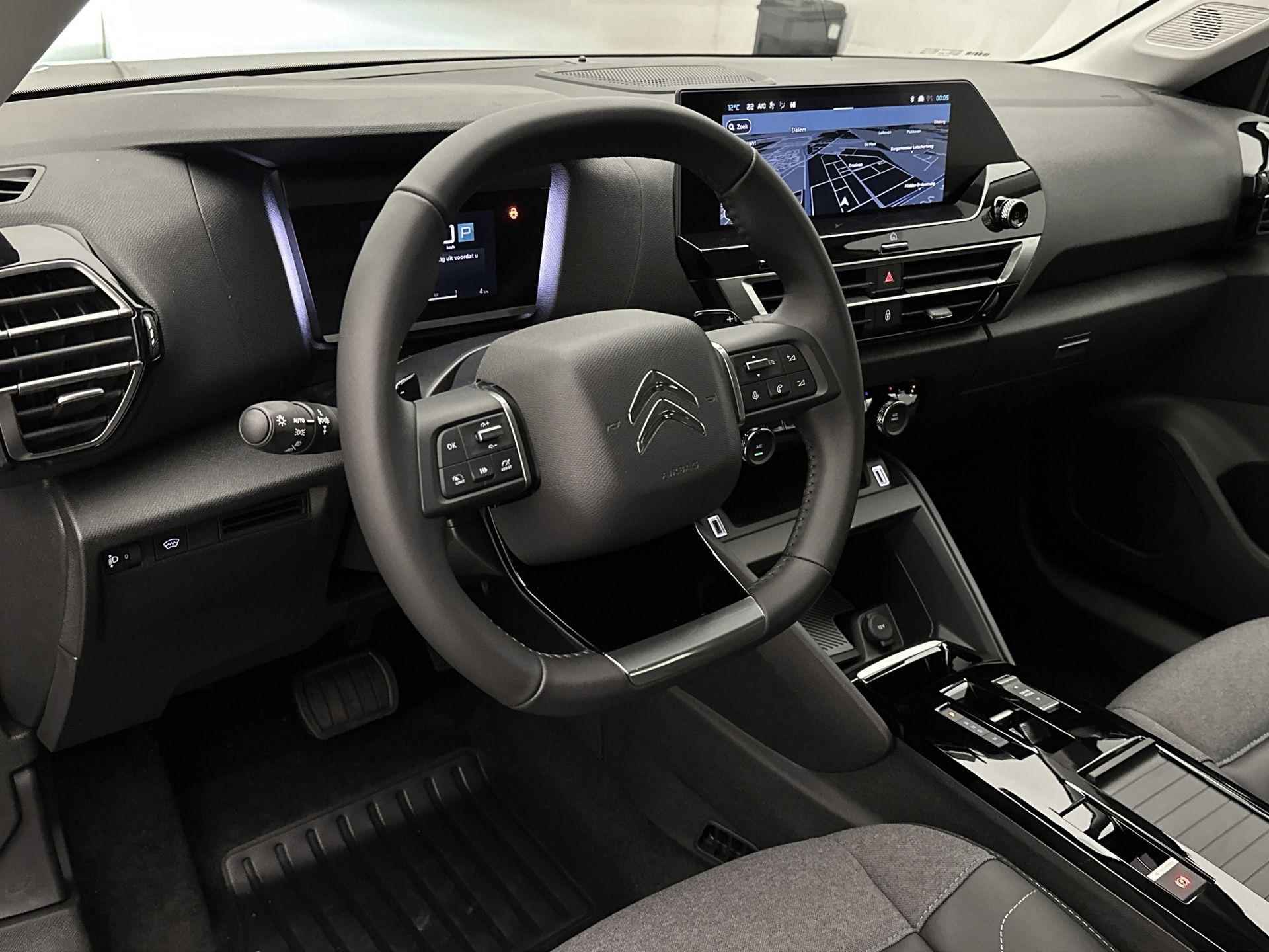 Citroen C4 Business Hybrid 136pk Automaat | Uit voorraad leverbaar | Navigatie | Achteruitrijcamera | Climate control | Cruise control | Parkeersensoren | Stoelverwarming | Keyless | Halflederen comfortstoelen | Apple Carplay/Android Auto | DAB+ radio | 18" lichtmetalen velgen | - 9/31