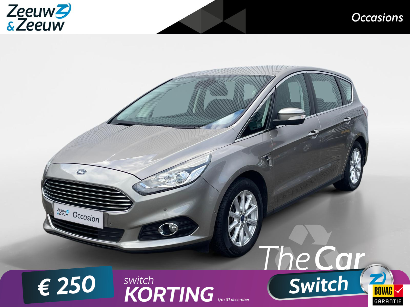 Ford S-Max 1.5 Titanium | Dealer onderhouden | Cruise Control | Parkeersensoren | Navigatie | Stoel- en voorruitverwarming | Verstelbare achterbank | Telefoonvoorbereiding