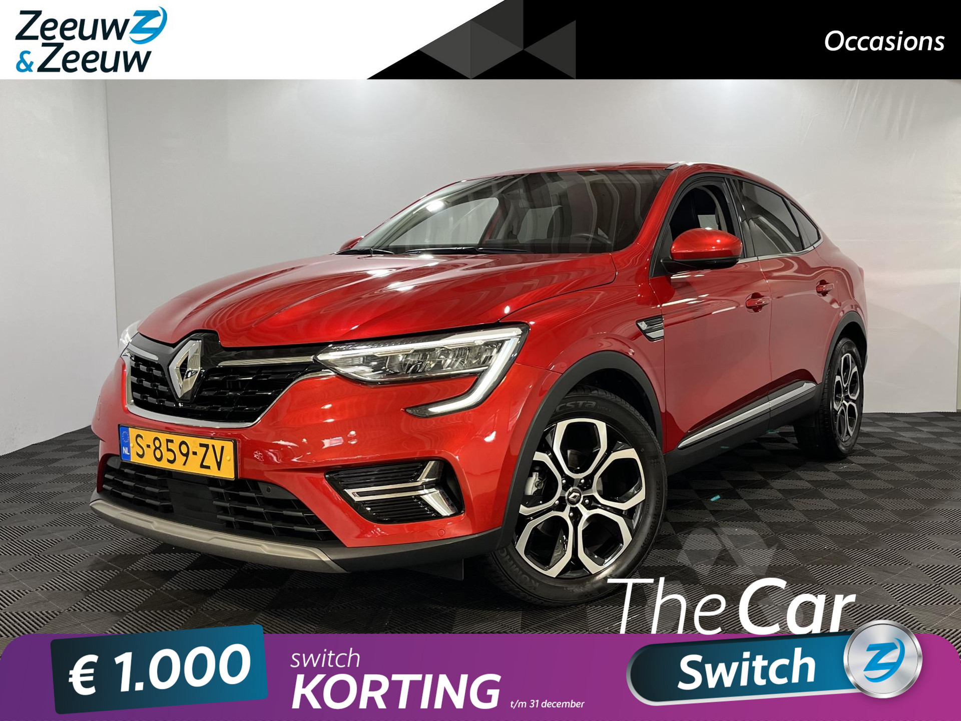 Renault Arkana 1.3 - 160PK MHEV Techno Automaat | 1e eigenaar | Full LED | Privacy Glass | Cruise Control | Climate Control | Lichtmetalen Velgen | Apple CarPlay/Android Auto |