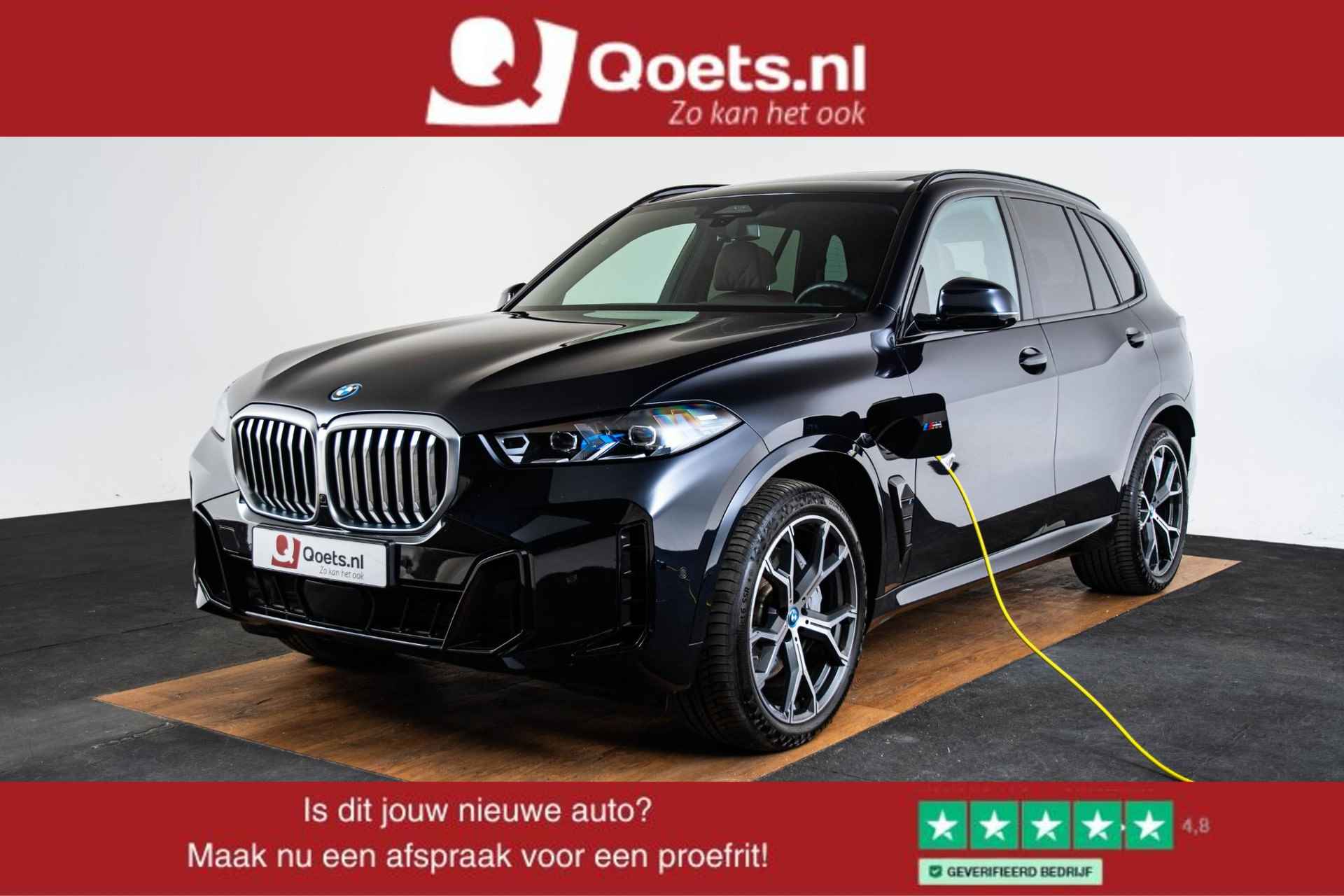 BMW X5 xDrive50e M Sport - Trekhaak - Panoramadak - Comfortstoelen - Stoelventilatie - Comfort Acces - Geluiddempende/getinte Ruiten - Parking/Driving Assistant - Harman Kardon - Zonneschermen achter - - 1/70