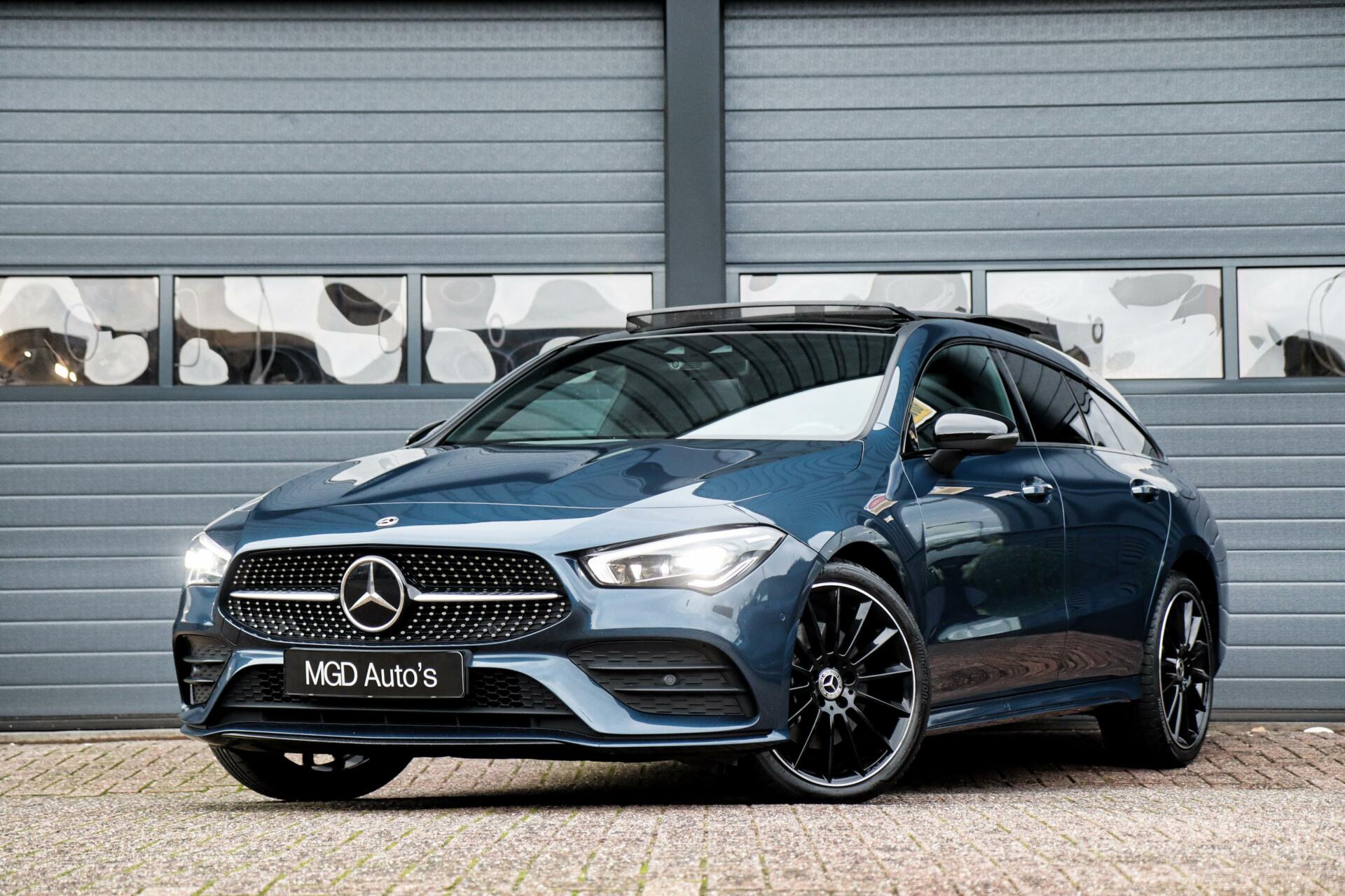 Mercedes CLA-klasse Shooting Brake 250e AMG-Pakket /PANODAK/HUD/MEMORY/SFEERVERL./CARPLAY/STOELVERW./KEYLESS!