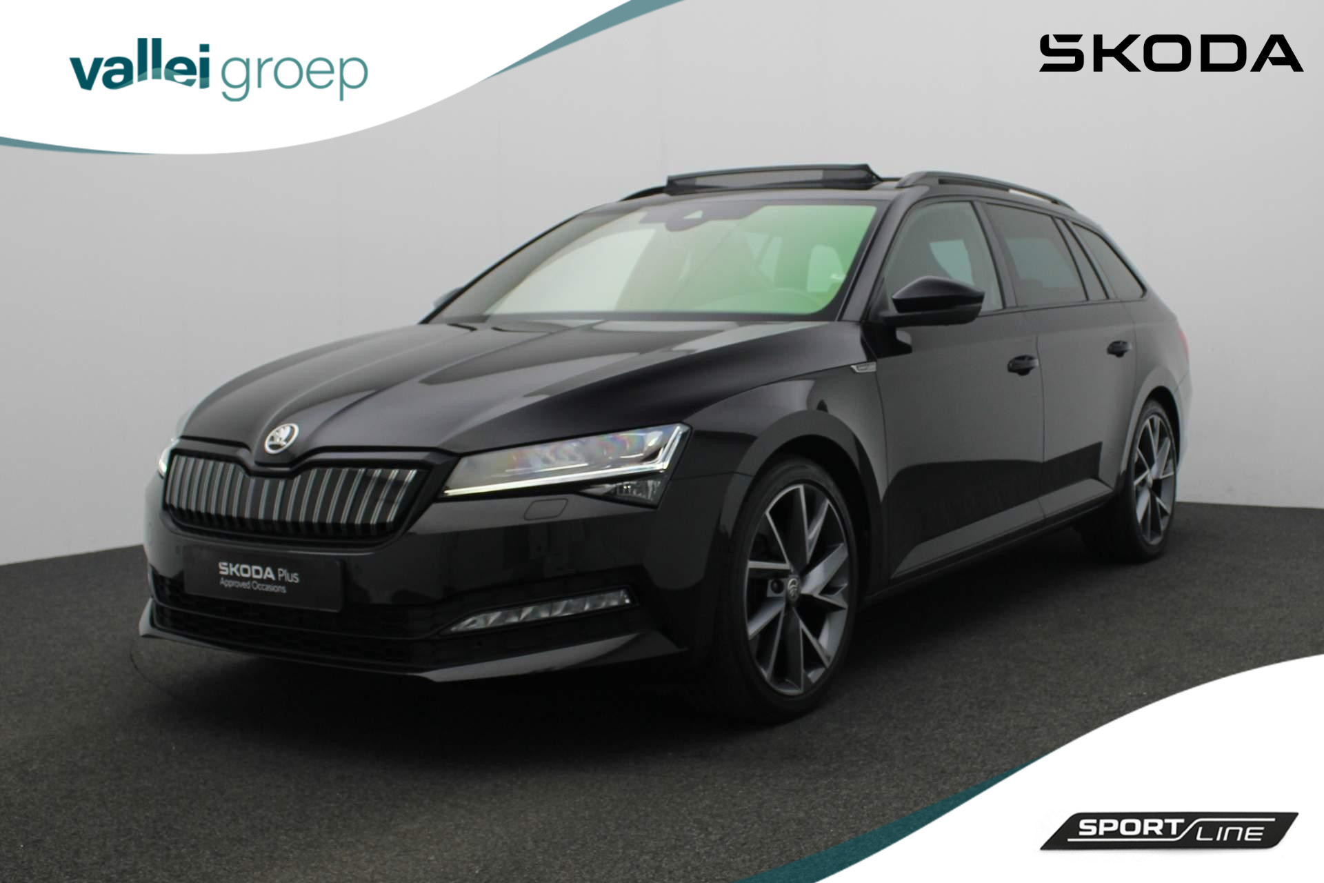 Skoda Superb Combi 1.4 TSI 218PK DSG iV Sportline Business | Pano | CANTON | 360 camera | Matrix LED | Adaptief onderstel | Keyless | 19 inch | ACC