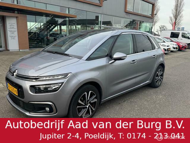 Citroen C4 Picasso 1.2 Automaat Hoge instap PureTech Shine uitvoering  , Navigatie ,Achteruit rij camera , Parkeerhulp , Trekhaak , Cruise & Climate Controle , Parelmoer grijs metaallak !