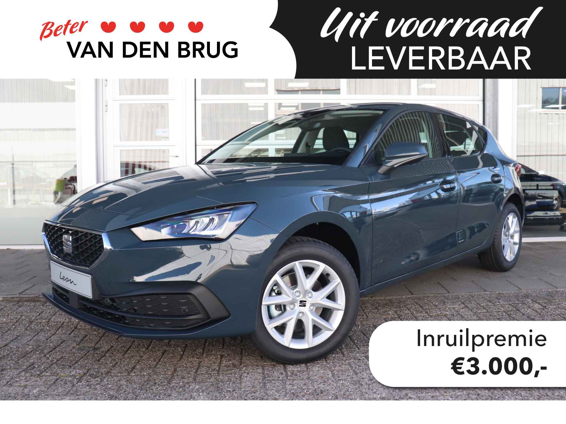 SEAT Leon 1.5 TSI 115pk Style | Parkeersensoren | 16" lichtmetalen velgen | Navigatie via smartphone | Virtual cockpit |