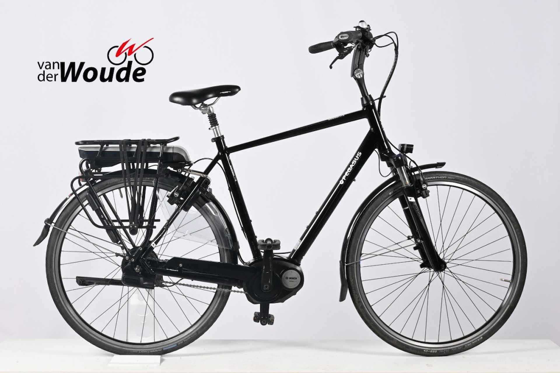 Pegasus Ravenna Nu-e 400Wh (26884) Heren Black Shiny/grey-white 58cm 2015 - 1/1