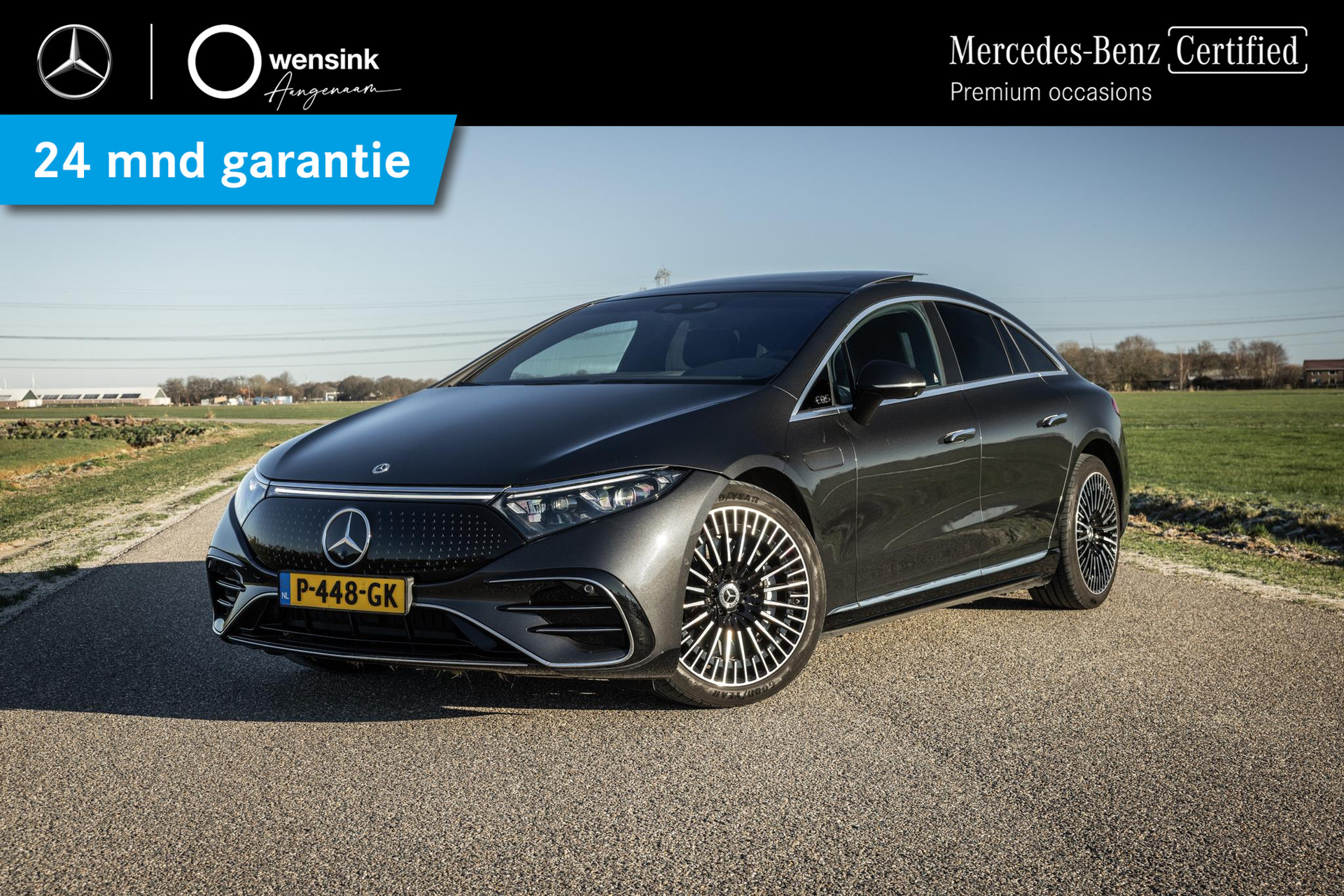 Mercedes-Benz EQS 580 4MATIC AMG Line | MBUX-Hyperscreen | Rij-assistentiepakket Plus | Luchtvering | Burmester sound | Panoramadak | Stoelventilatie bij viaBOVAG.nl