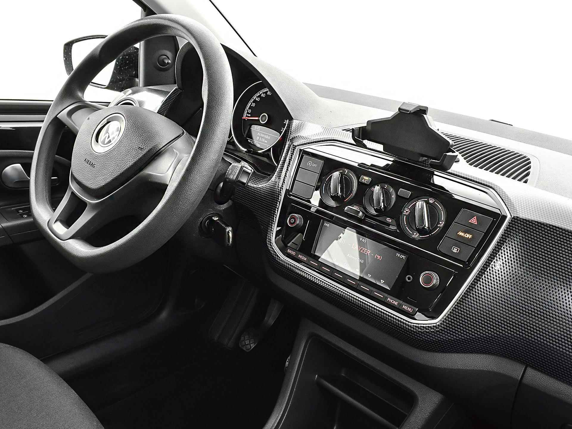 Volkswagen Up! 1.0 65pk | Airco | Bluetooth | Telefoonhouder | Lane Assist | Elek. Ramen | Garantie t/m 26-01-2026 of 100.000km - 10/25