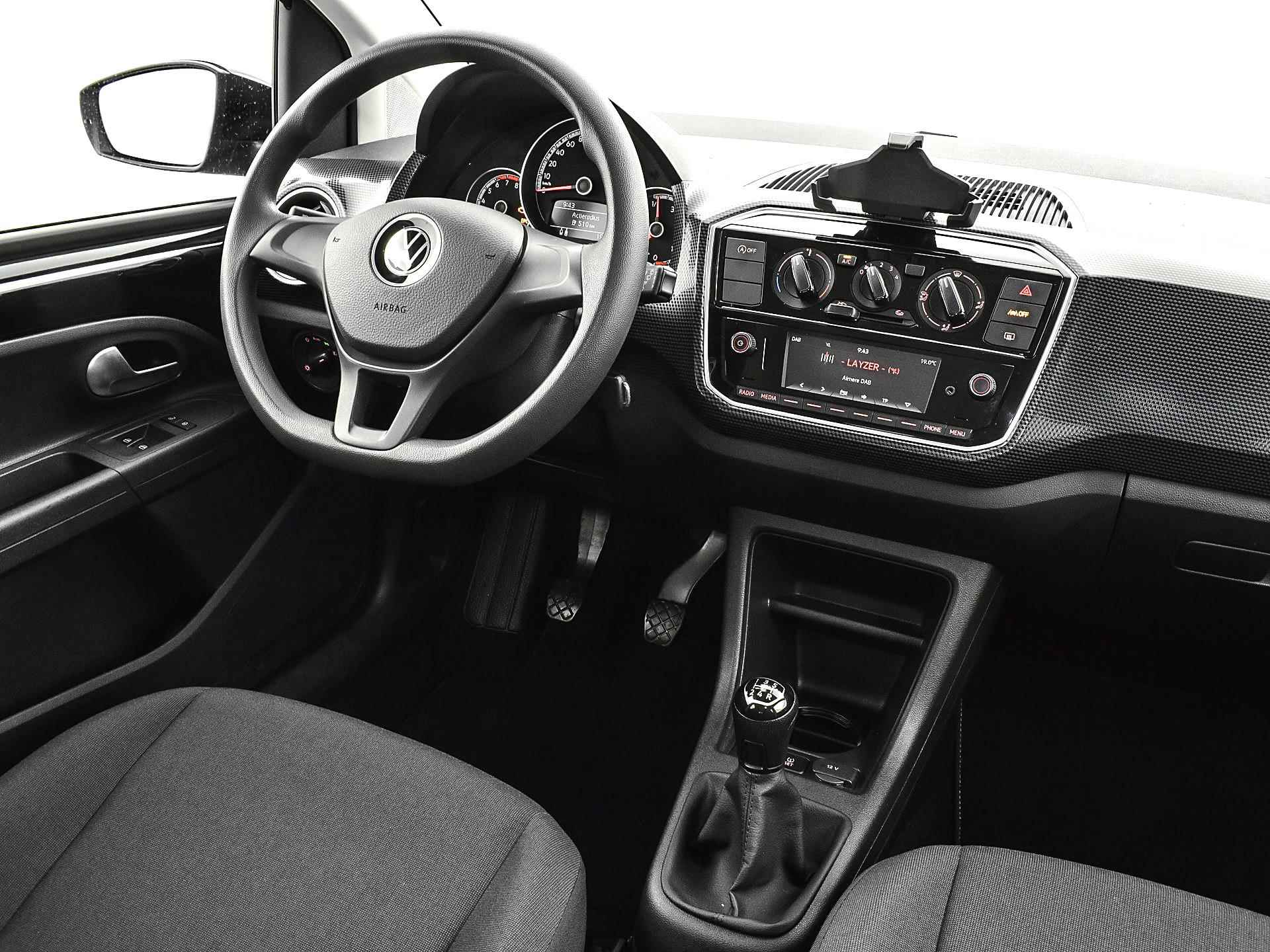 Volkswagen Up! 1.0 65pk | Airco | Bluetooth | Telefoonhouder | Lane Assist | Elek. Ramen | Garantie t/m 26-01-2026 of 100.000km - 11/25