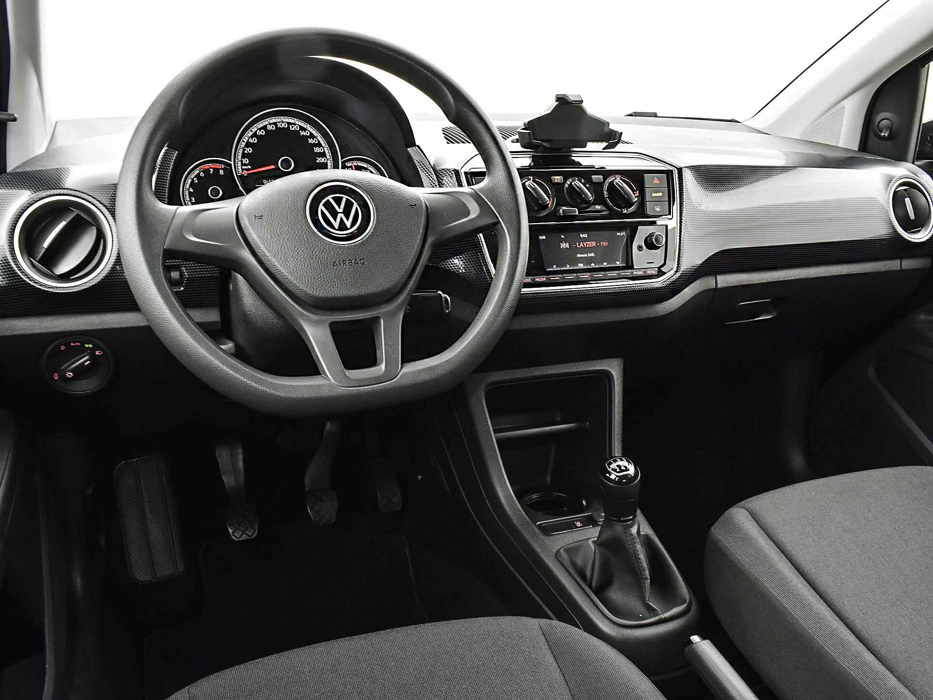 Volkswagen Up! 1.0 65pk | Airco | Bluetooth | Telefoonhouder | Lane Assist | Elek. Ramen | Garantie t/m 26-01-2026 of 100.000km - 12/25