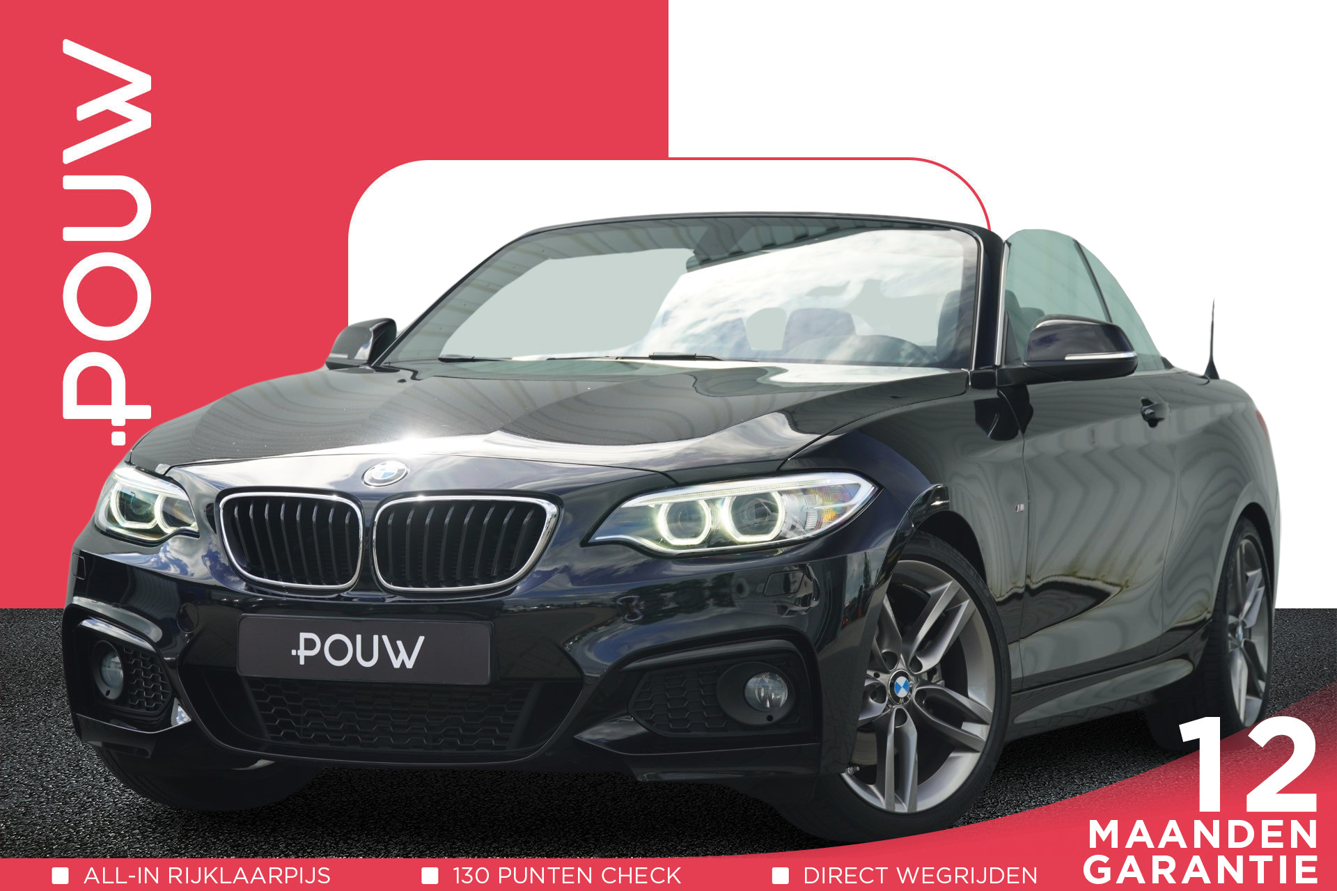 BMW 2-serie Cabrio 220i 184pk AUT M Sport | Leder | Navigatie | Stoelverwarming