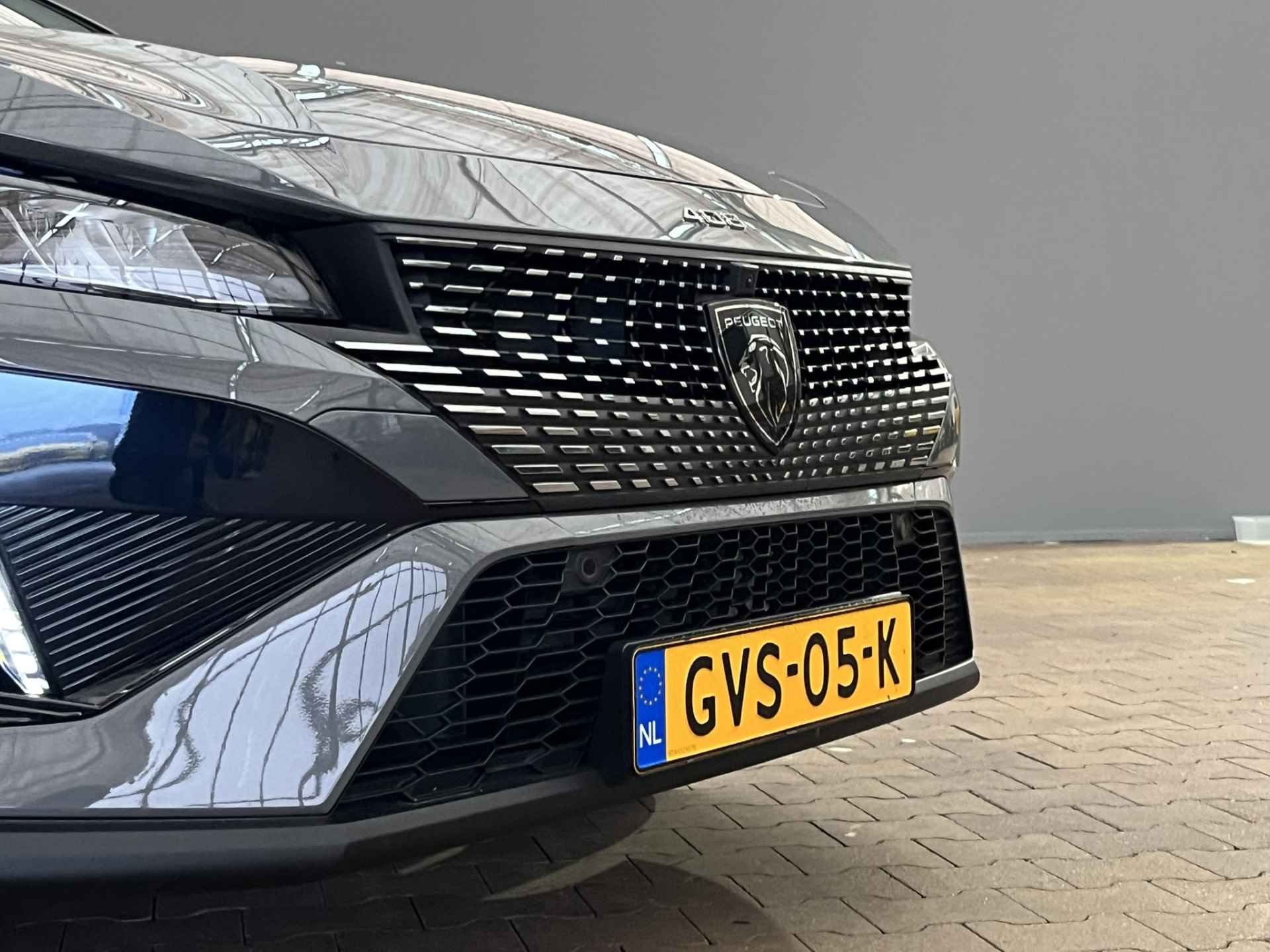 Peugeot 408 1.6 HYbrid Allure Pack 180PK EAT8 | Camera | Elektrische stoel | Stoelverwarming | Keyless | Leder/Stof | 19'' Lichtmetaal | Cruise | Clima | LED | Carplay | Navigatie | - 15/31