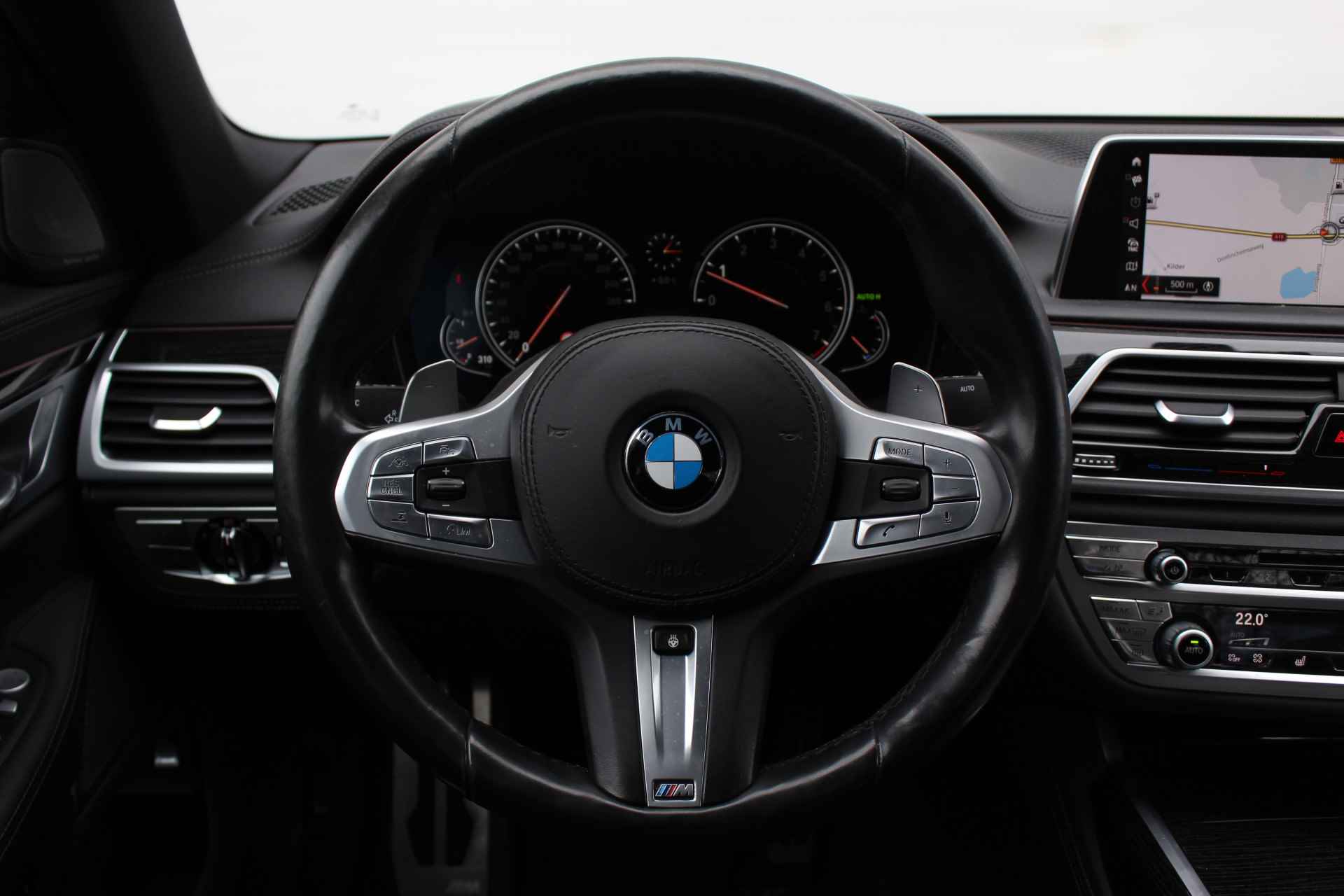 BMW 7 Serie 740i High Executive M Sport Automaat / Schuif-kanteldak / Achteruitrijcamera / Active Steering / Adaptieve LED / Apple CarPlay / Gesture Control / Soft Close - 28/34