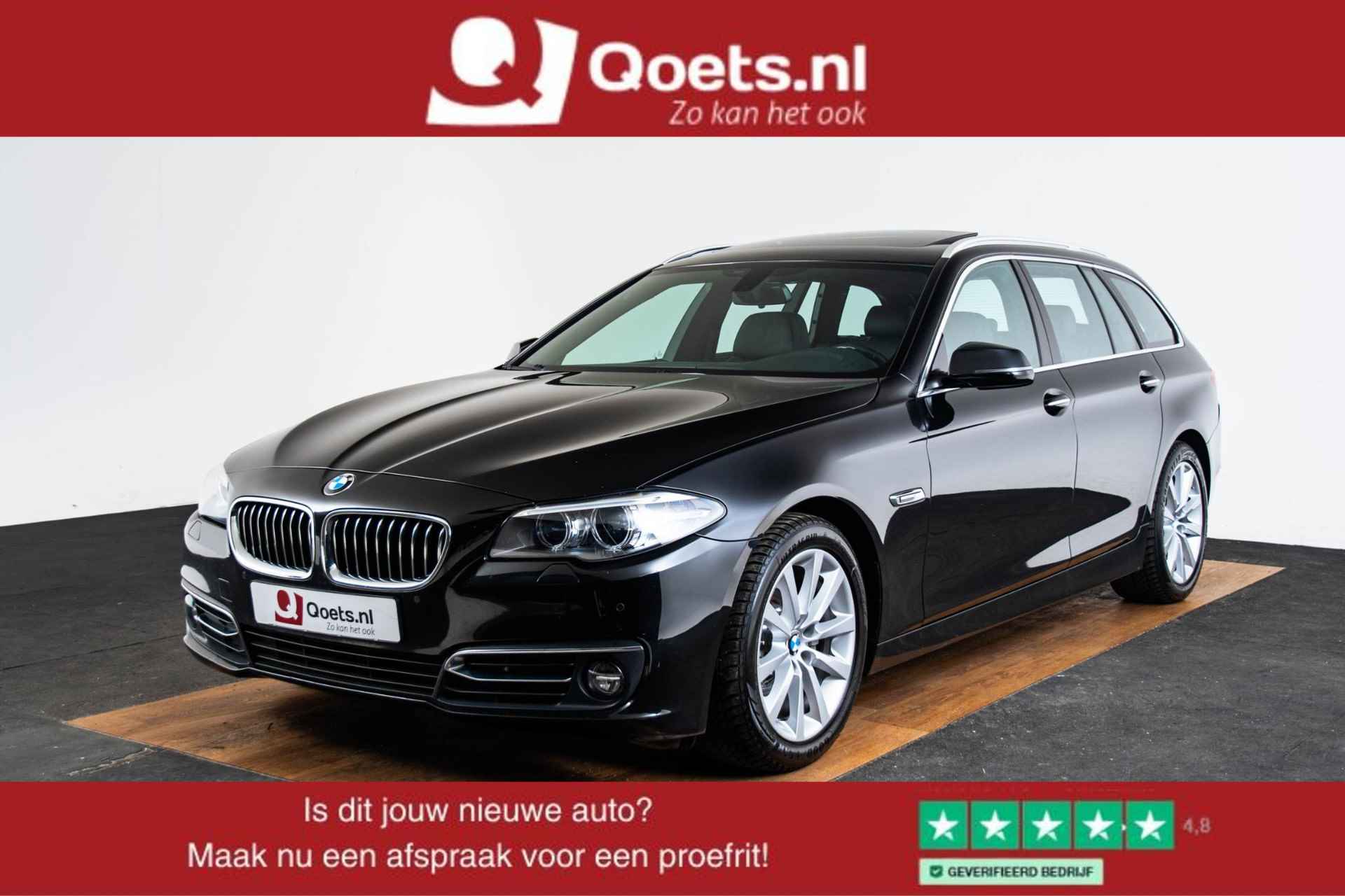 BMW 5-serie Touring 520i Luxury Edition Luxury Line - Panoramadak - Elektrisch verstelbare/verwarmbare comforstoelen - Elektrische Achterklep - Koplampsproeiers - Driving Experience Control - Park Distance Control voor en achter -