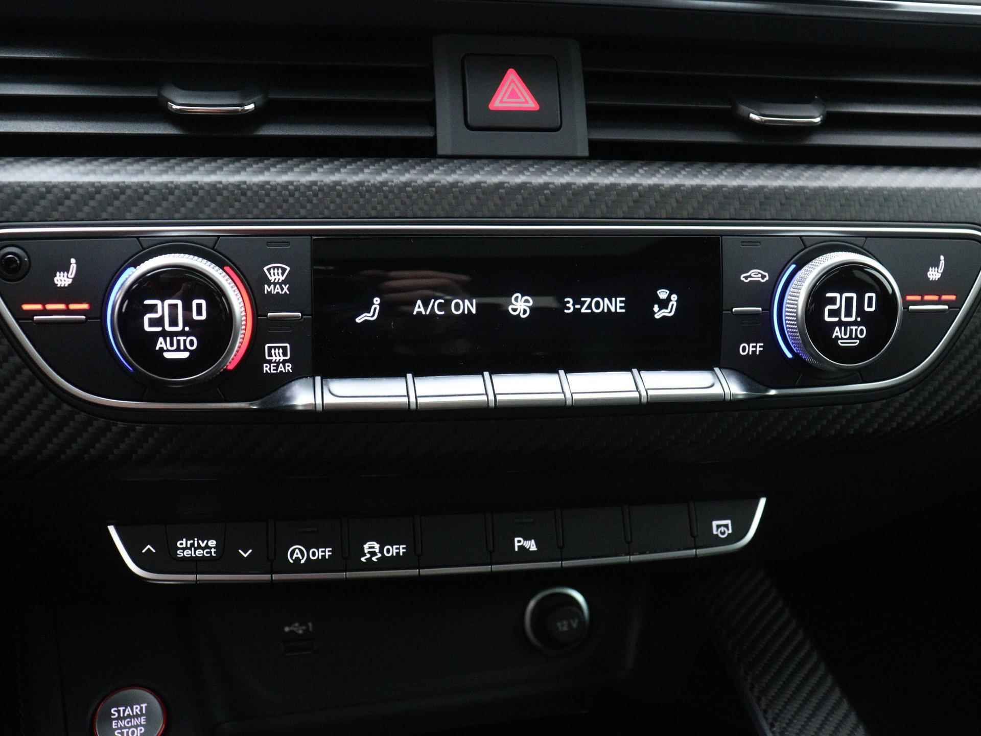 Audi RS4 Avant 2.9 TFSI RS 4 quattro 450 PK | Beschikbaar op afspraak | Automaat | Led | Memory | Getint glas | Bang & Olufsen | Panoramadak | Camera | Stoelverwarming | Cruise control | Elektrische Kofferklep | Lichtmetalen velgen | - 16/37