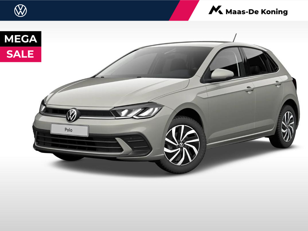 Volkswagen Polo Life Edition 1.0 TSI 95 pk 5 versn. Hand · Achteruitrijcamera · Regensensor ·  Private lease ,- € 434 per maand · MEGA Sale