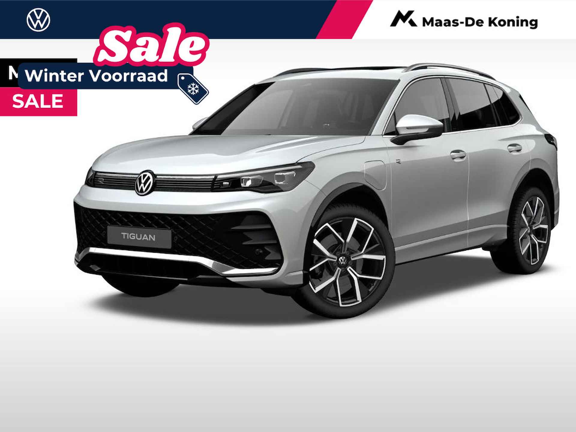 Volkswagen Tiguan R-Line-Edition 1.5 eHybrid 272 pk 6 versn.DSG  · Assistance pakket plus · Comfort pakket · Design pakket · Trekhaak incl. aanhangermanoeuvreerhulp (trailer assist) · Incl. inruilvoordeel - 1/7