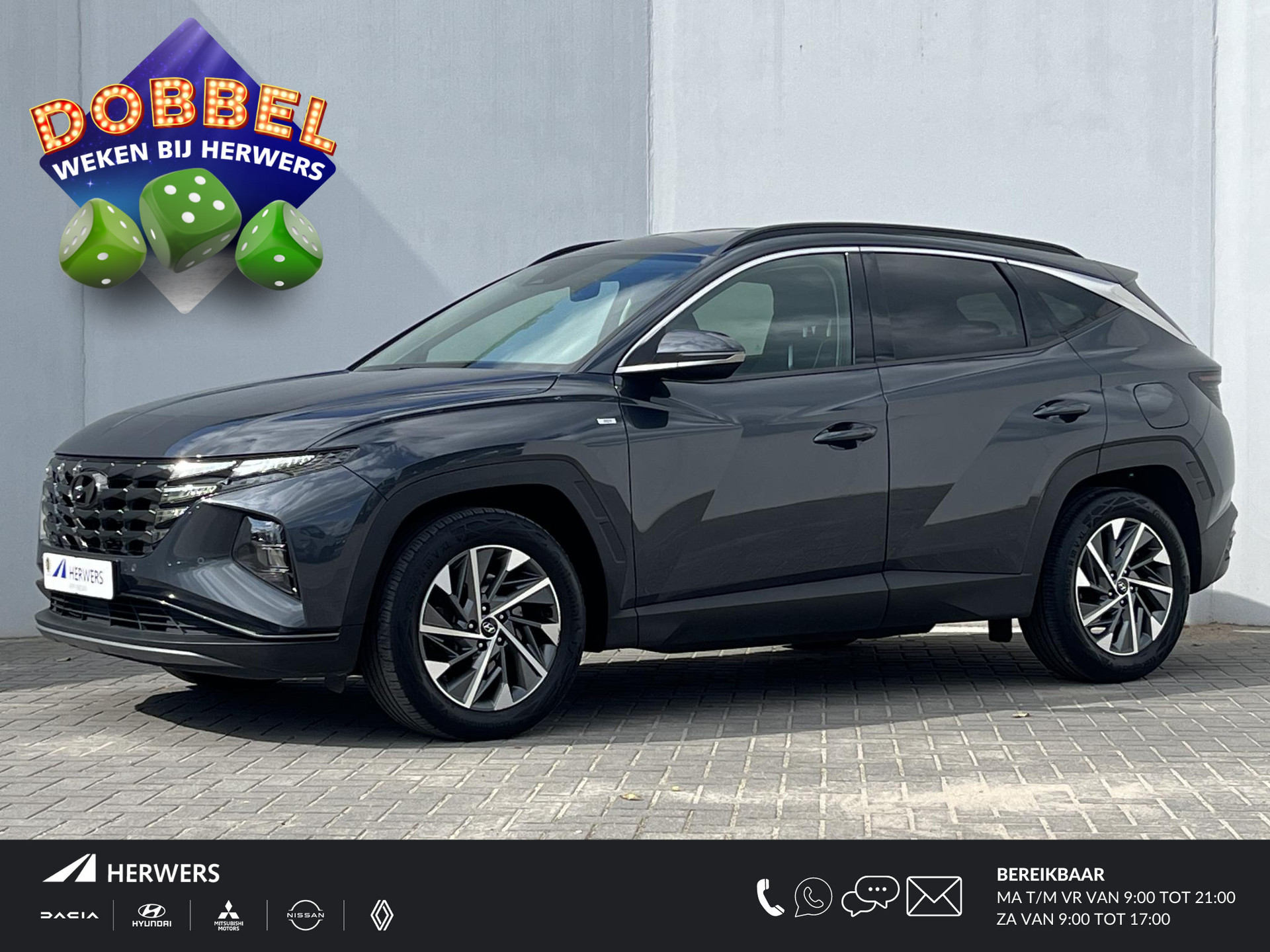 Hyundai Tucson 1.6 T-GDI MHEV 150pk Automaat Comfort / Lederen bekleding / 1650kg Trekgewicht / Navigatie / Climate control / Keyless / Stoelverwarming / Krell Audio