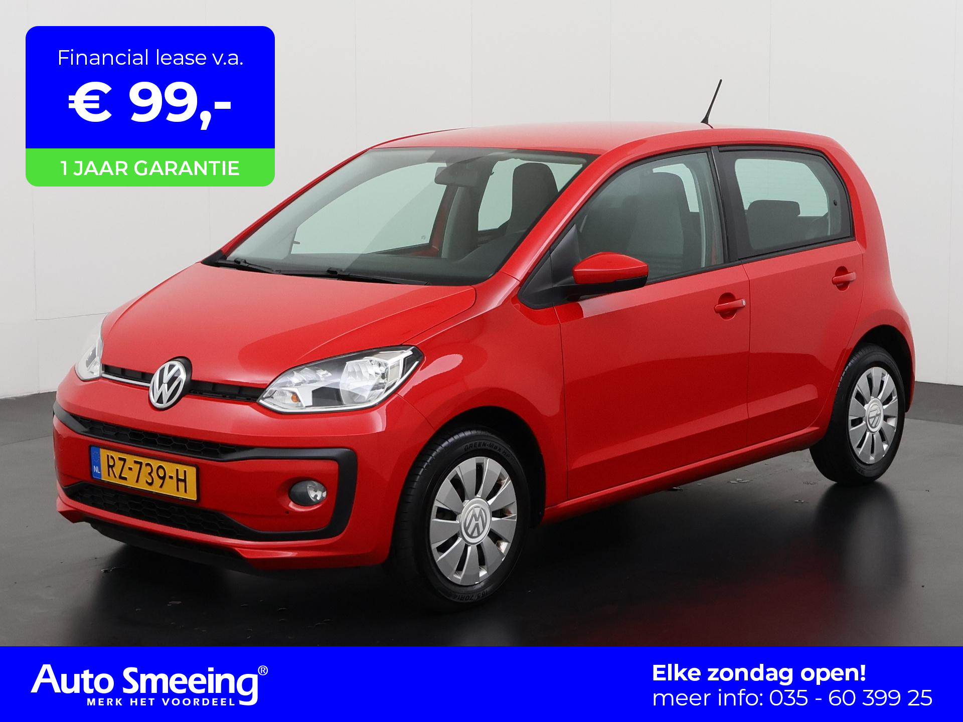 Volkswagen Up! 1.0 BMT move up! | Airco | 12 mnd Garantie | Zondag Open!