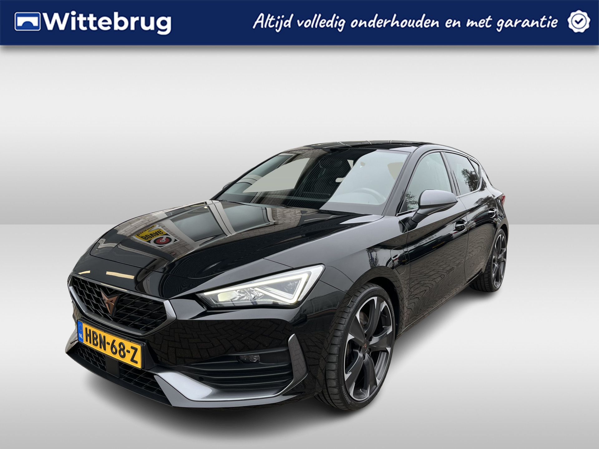 CUPRA Leon 1.4 e-Hybrid VZ Performance / AUTOMAAT/ 245 PK/ PANO/ PARK. SENSOREN/ MATRIX/ KEYLESS/ STUUR-STOELVERWARM./ CRUISE/ APP-CONNECT/ NAVI/ CLIMA/ DAB/ 19" LMV