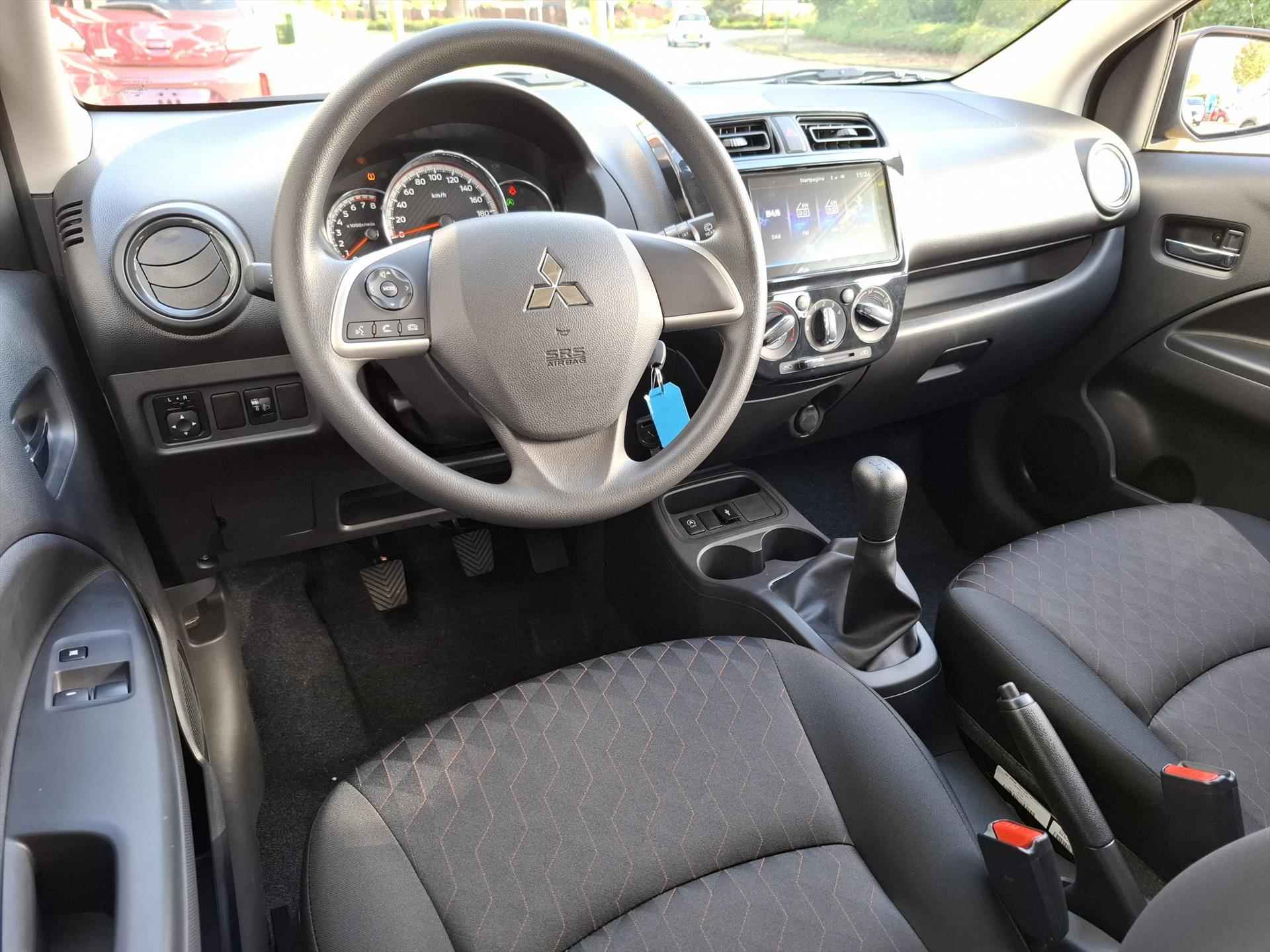 MITSUBISHI Space Star 1.2 71pk Active | NIEUW | Airconditioning | Apple car play | Android auto - 23/26