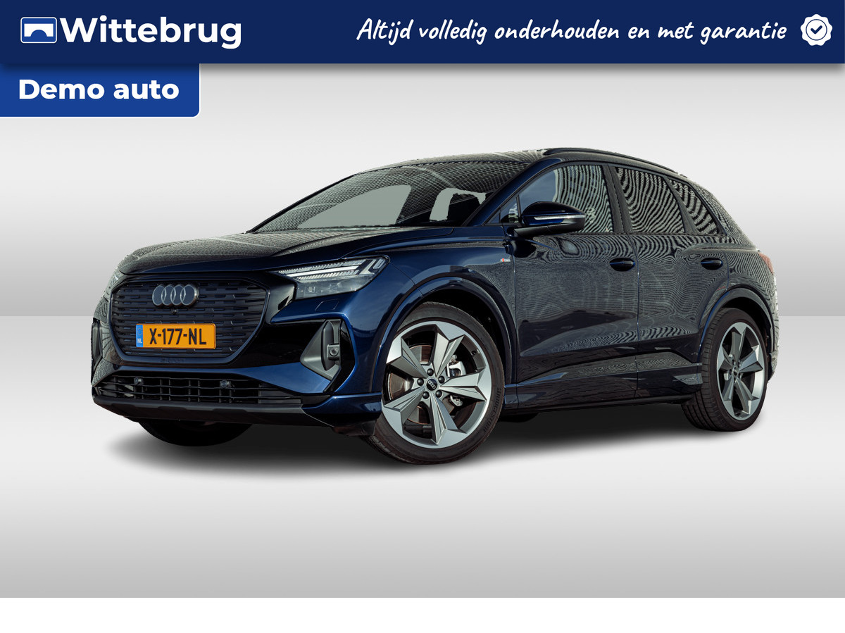 Audi Q4 e-tron 45 S Edition 286pk 82 kWh | Assistentiepakket plus | Comfortpakket plus | Memory | 21" LM velgen | Optiek zwart plus | Privacy glass | Klimaatregelpakket bij viaBOVAG.nl