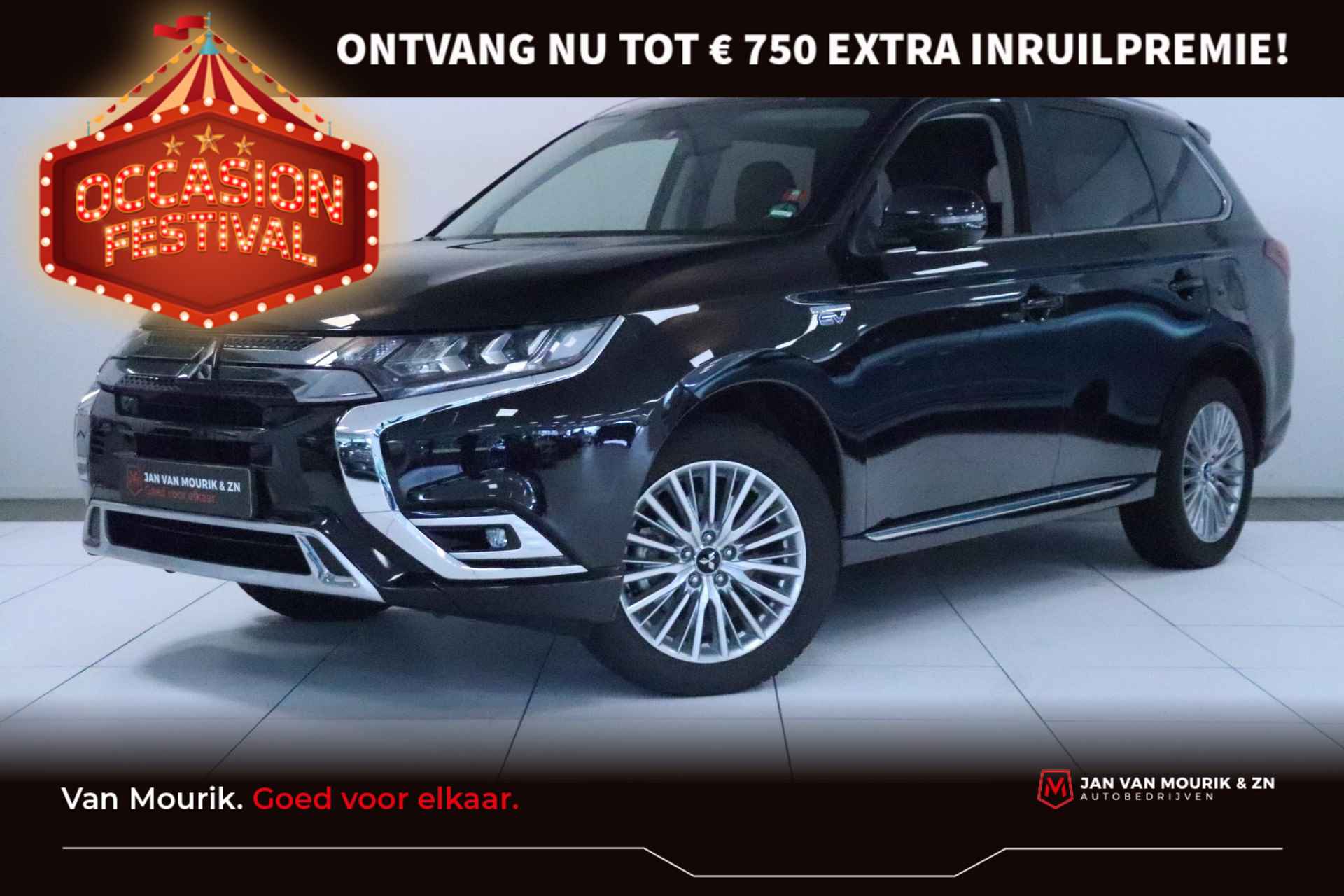 Mitsubishi Outlander 2.4 PHEV Intense+ | Schuifdak | Apple CarPlay / Android auto Navi | Clima | PDC + camera | LMV | Cruise | Bluetooth | - 1/33