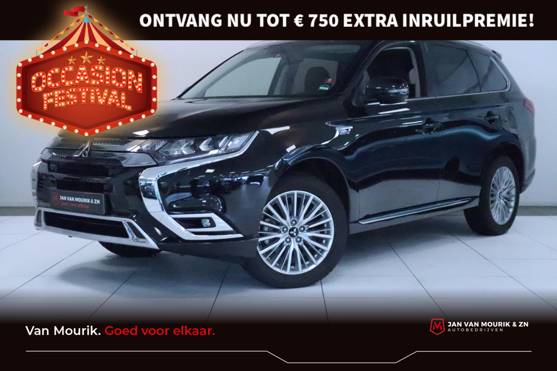 Mitsubishi Outlander 2.4 PHEV Intense+ | Schuifdak | Apple CarPlay / Android auto Navi | Clima | PDC + camera | LMV | Cruise | Bluetooth |