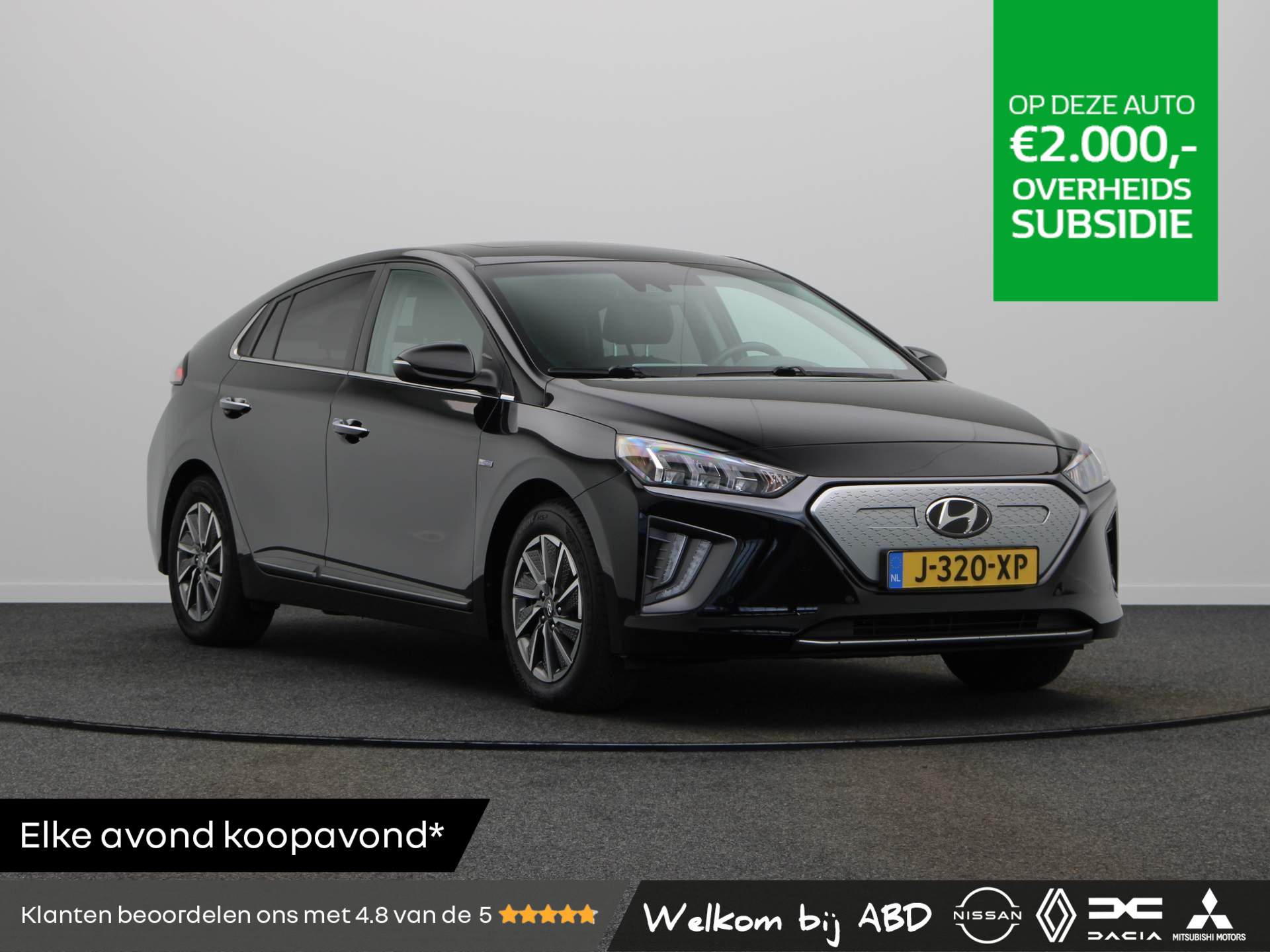 Hyundai IONIQ Premium EV 38 kWh | Trekhaak | Stoelverwarming en ventilatie | Leder | Schuifdak |