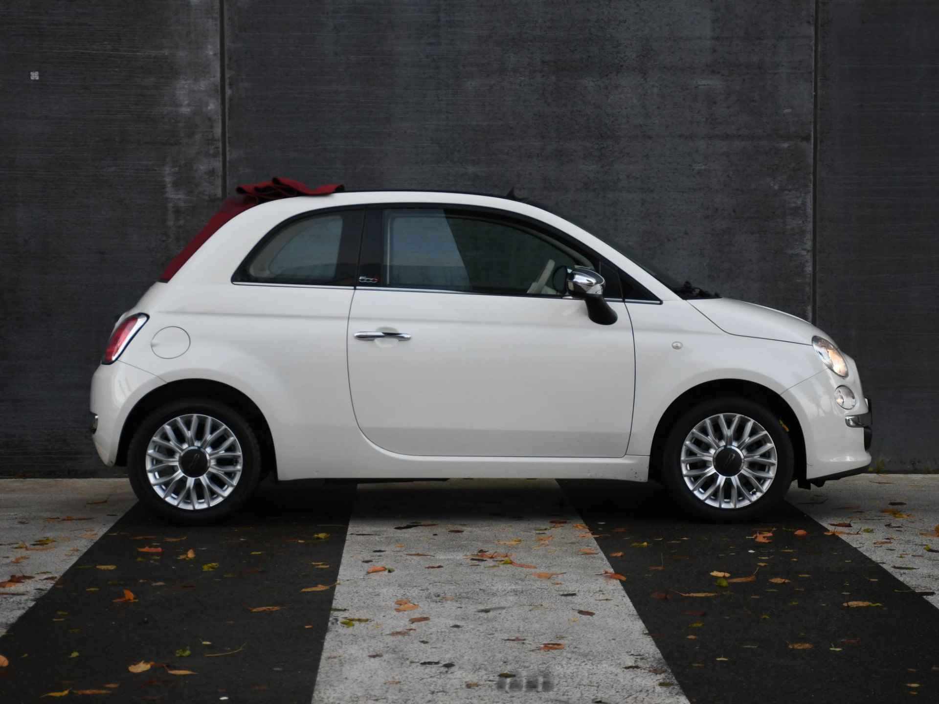 Fiat 500 C Lounge 0.9 TwinAir Turbo 80pk AIRCO | 15''LM | LEDEREN BEKLEDING | CLIMA | USB | 12MND GARANTIE - 3/24