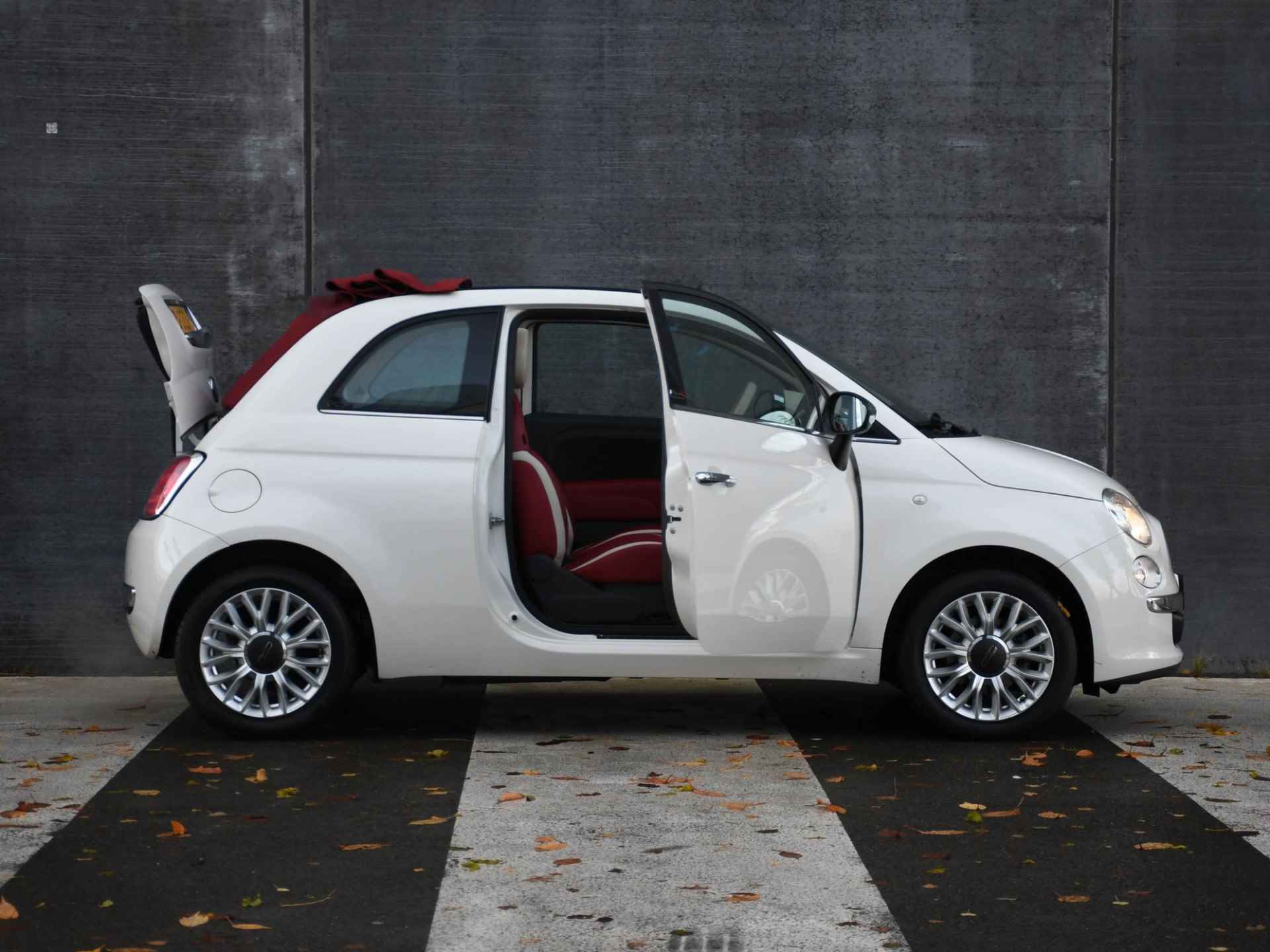 Fiat 500 C Lounge 0.9 TwinAir Turbo 80pk AIRCO | 15''LM | LEDEREN BEKLEDING | CLIMA | USB | 12MND GARANTIE - 23/24