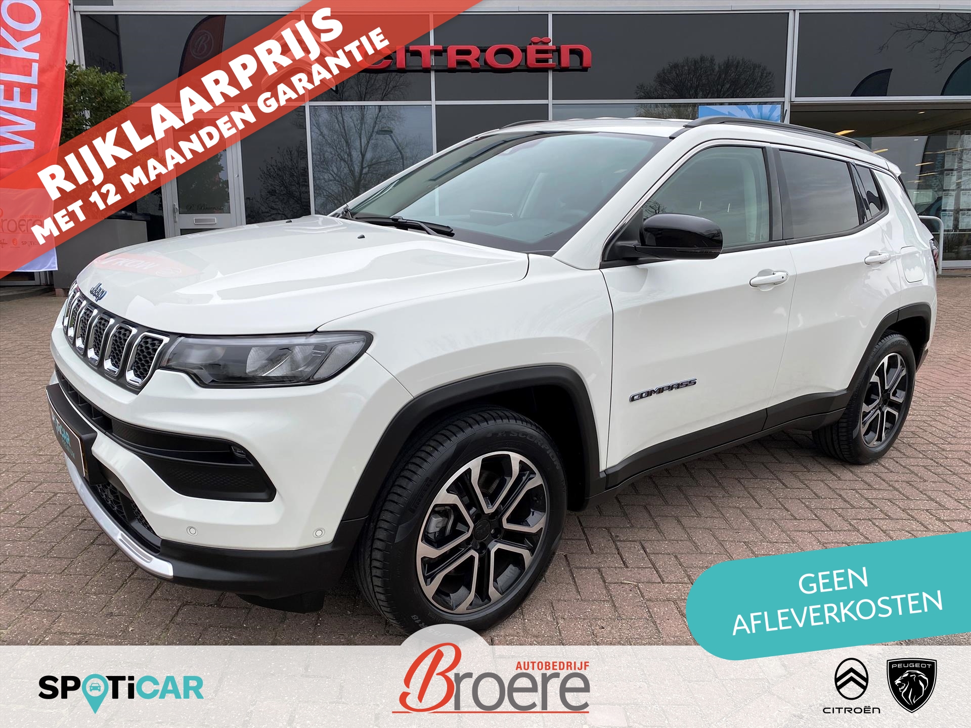 Jeep Compass 1.3T 4XE PHEV 190pk EAWD Aut Night Eagle | adaptive cruise control, camera. pdc v&a, mode 2 laadkabel, dab, navigatie, climate control