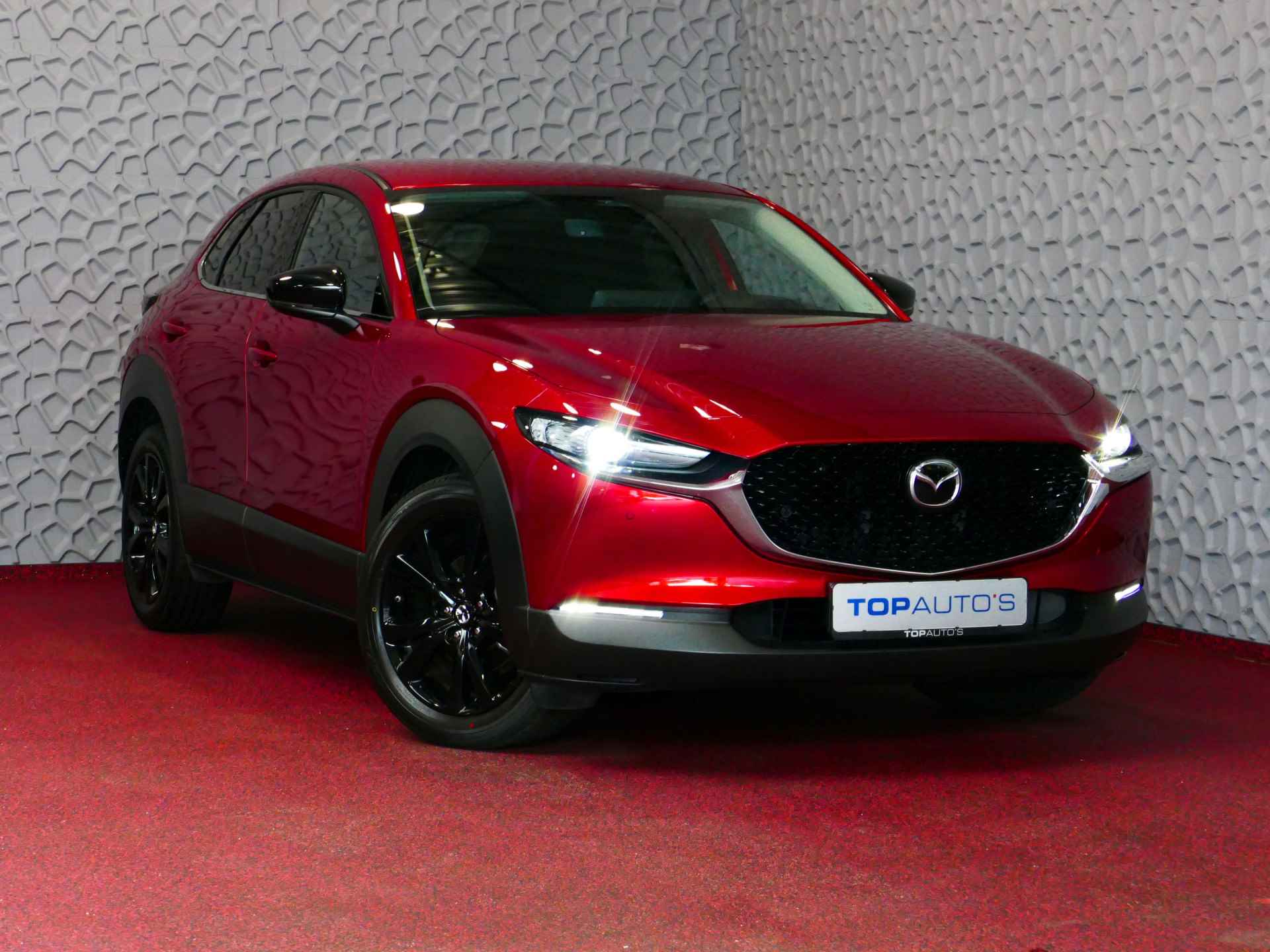 Mazda CX-30 2.0 E-SkyActiv-G 150 M HYBRID HOMURA STOELVERW CAMERA ELEK.KLEP BLINDSPOT HEADUP 04/2024 - 54/77