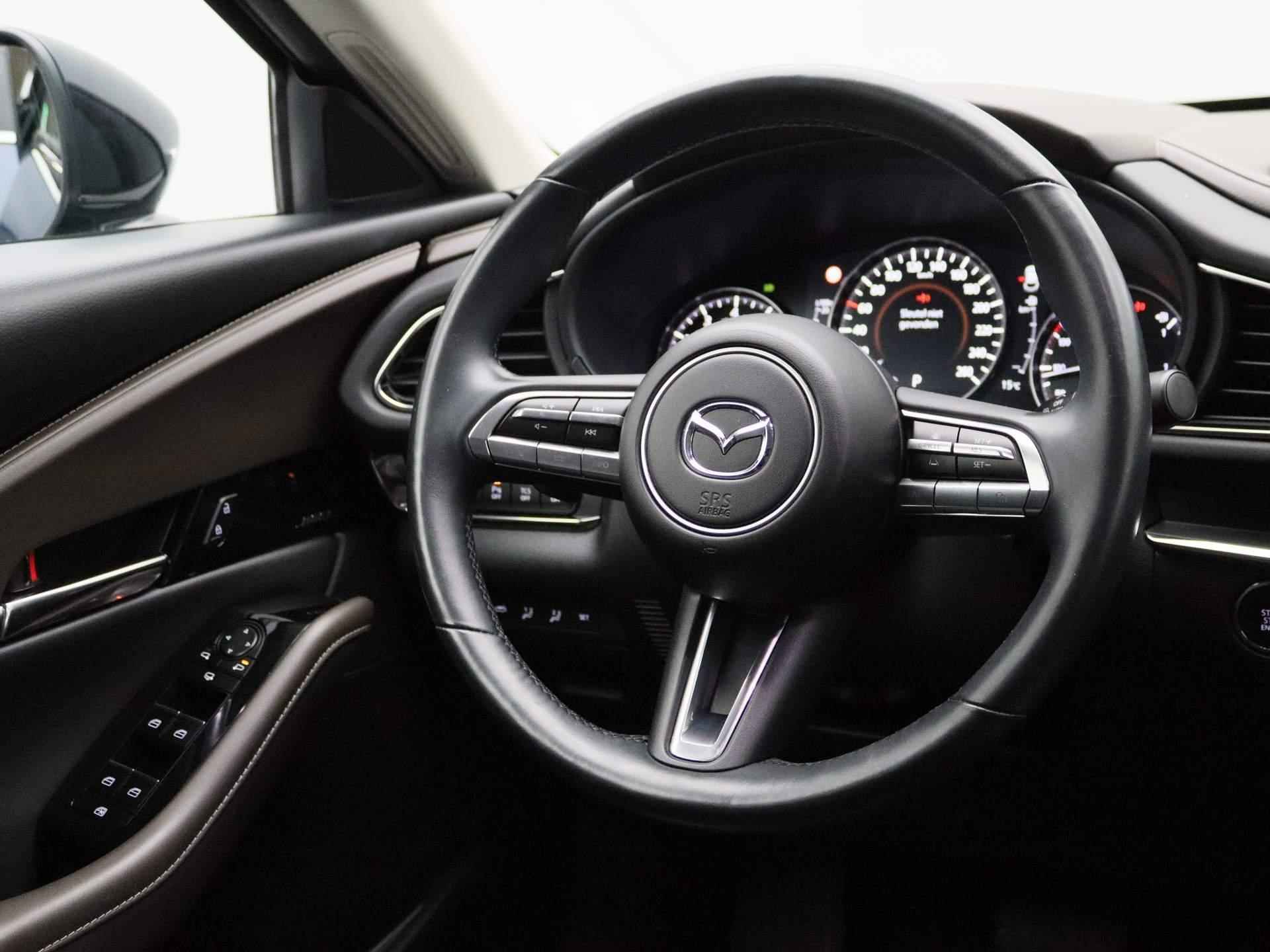 Mazda CX-30 2.0 e-SkyActiv-X M Hybrid Luxury | Automaat | Climate control | Navigatie | Memory Seats | Leder | Stoel/Stuur verwarming | BOSE | LMV | Parkeer sensoren | LED | - 11/46