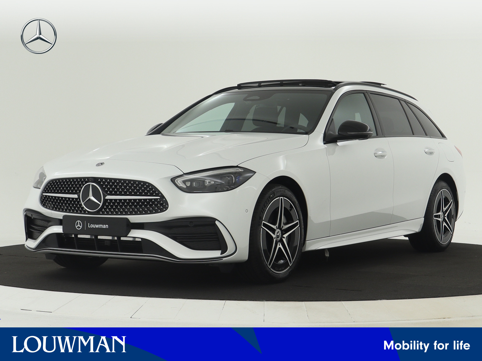 Mercedes-Benz C-Klasse Estate 300 e Star Edition AMG Line Plus | Nightpakket | Parkeerpakket met 360°-camera | KEYLESS GO-comfortpakket | Burmester® 3D surround sound system | Memorypakket | EASY PACK achterklep |