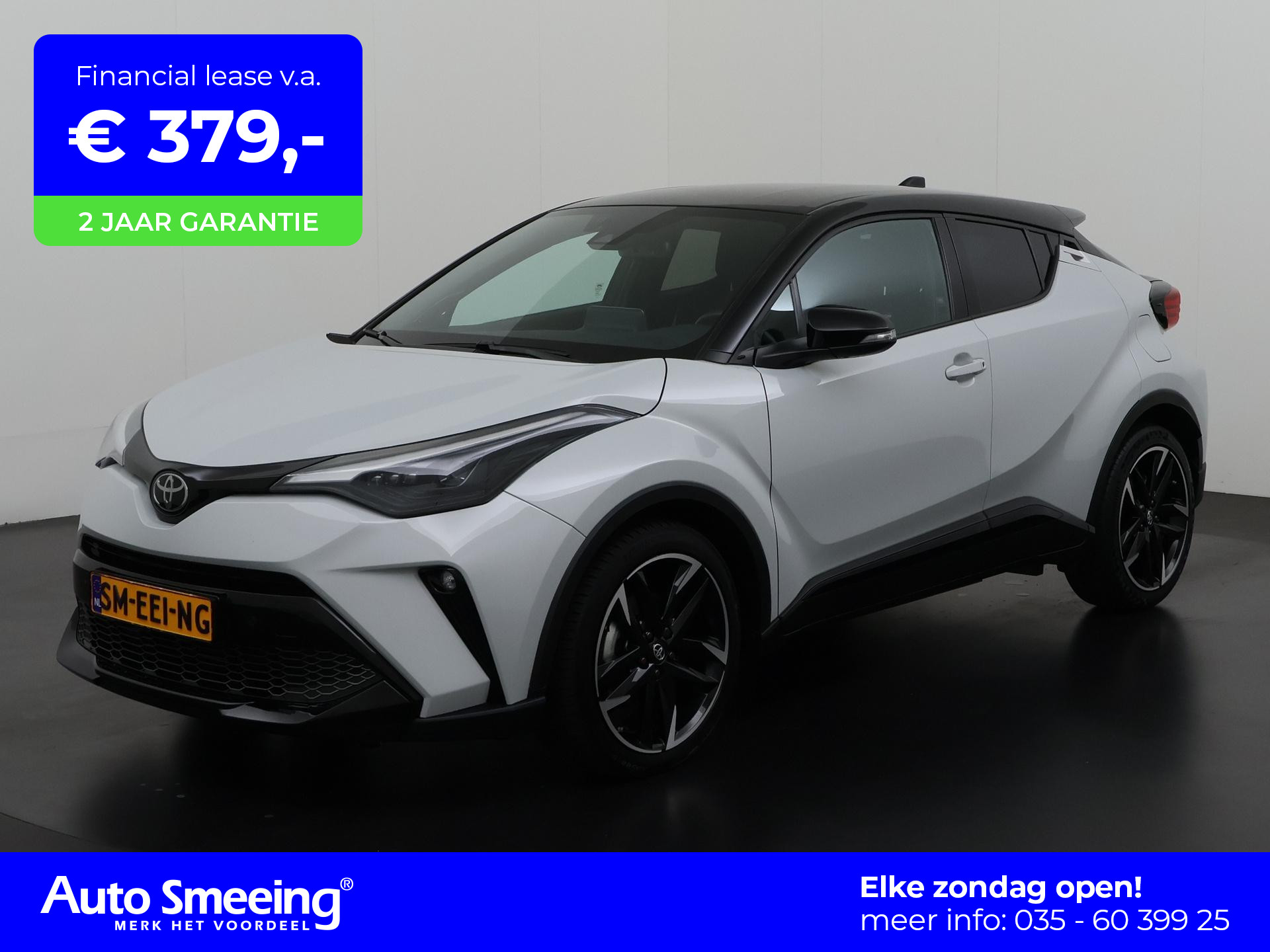 Toyota C-HR 2.0 Hybrid GR-Sport Bi-Tone | Elek stoelbed | Leder/Alcantara | JBL | Zondag Open!