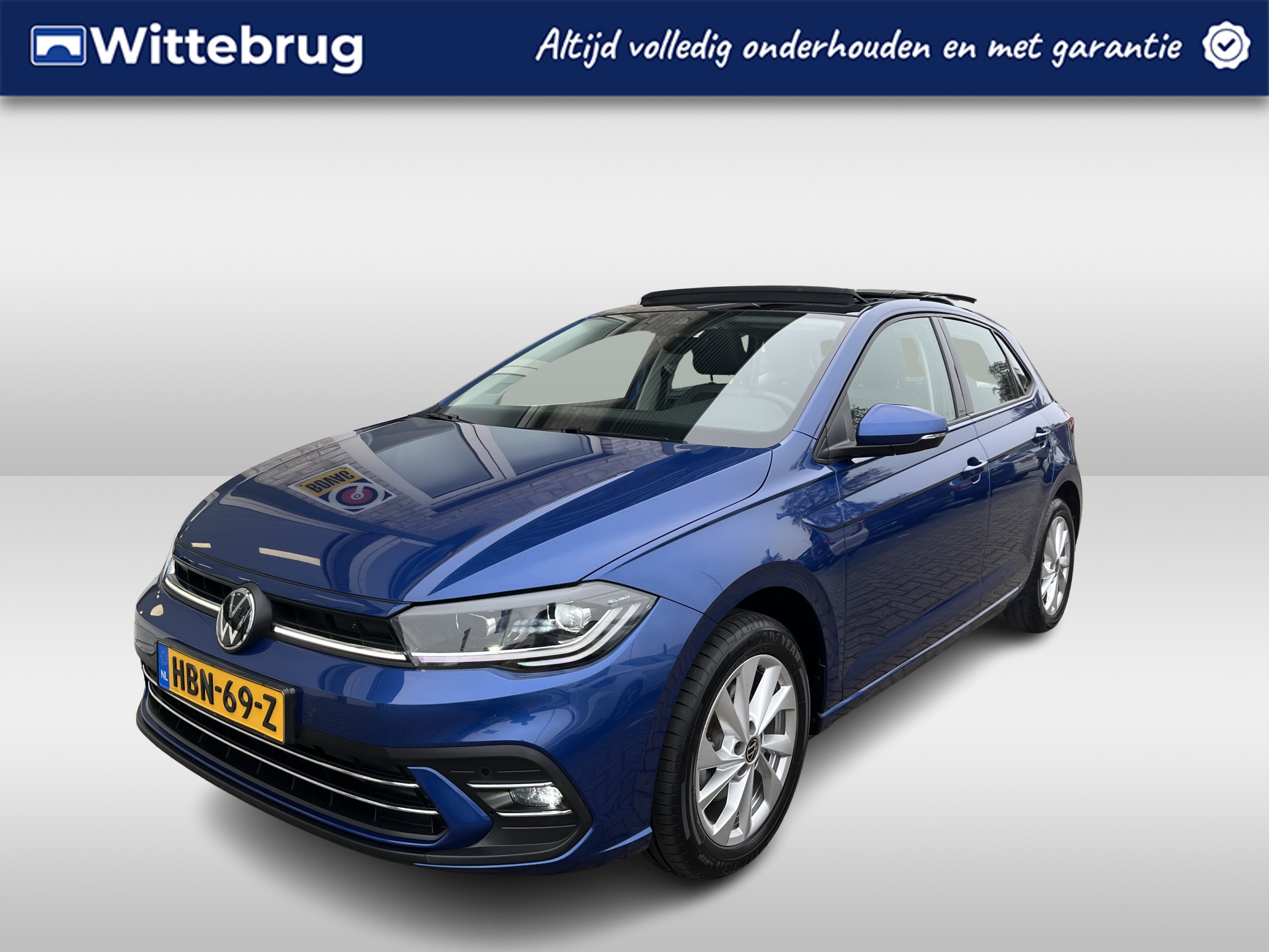 Volkswagen Polo 1.0 TSI Style / AUTOMAAT/ PANO/ CAMERA/ PARK. SENSOREN/ MATRIX/ STOELVERWARM./ DIGITAL DASHBOARD/ ADAPT. CRUISE/ APP-CONNECT/ NAVI/ CLIMA/ DAB/ 16" LMV