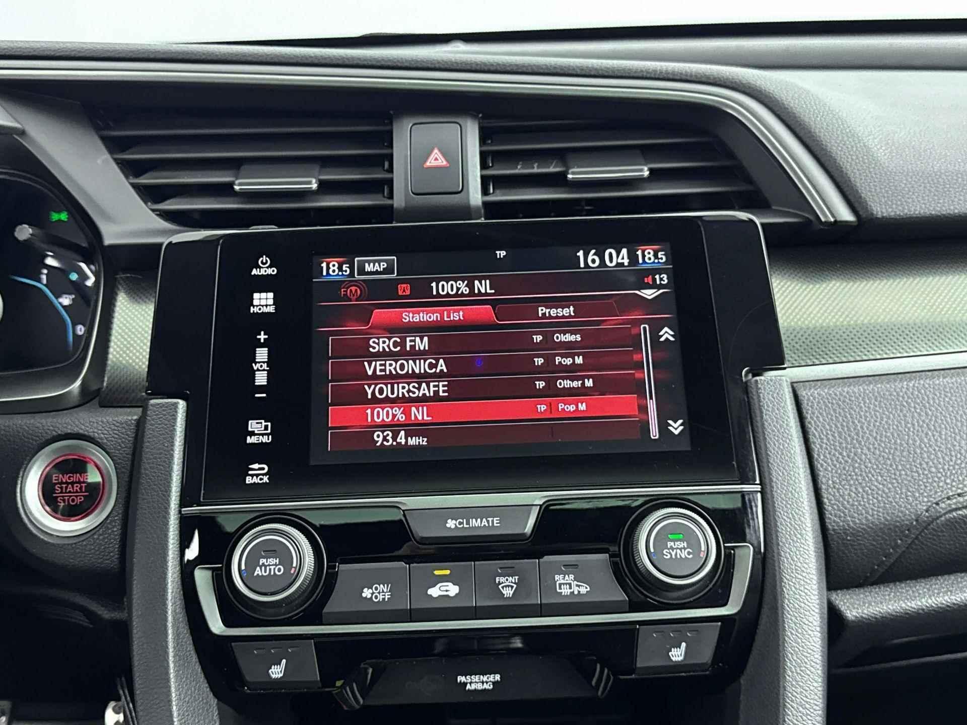 Honda Civic 1.0 i-VTEC Executive | Navigatie | Apple Carplay | Panodak | Trekhaak | Parkeersensoren v + a | 17 Inch | - 16/32