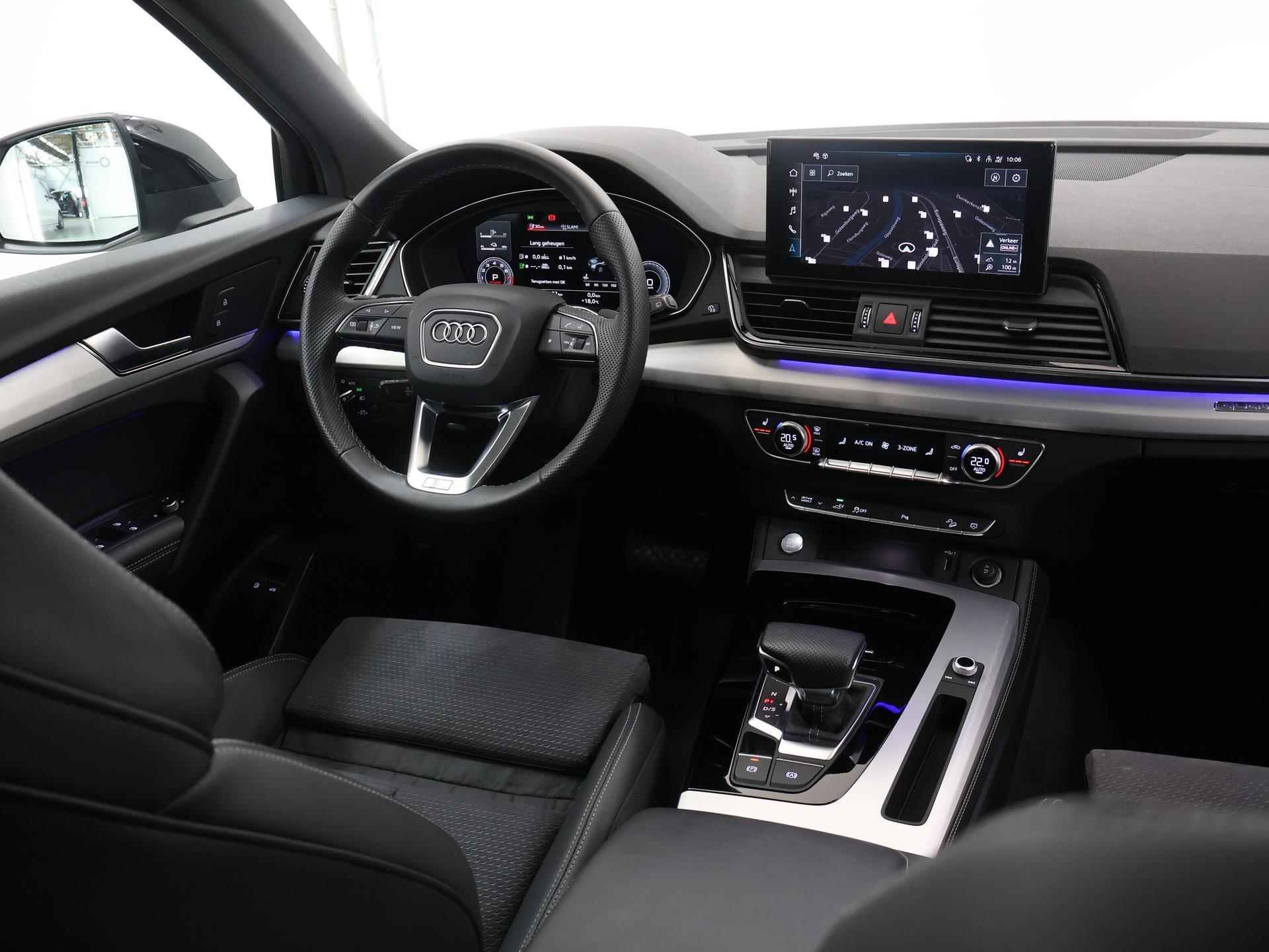 Audi Q5 55 TFSI e Quattro S Line | 367pk | Panoramadak | Matrix LED | Parkeercamera | Sfeerverlichting | Navigatie | Climate Control | Cruise Control | Bluetooth | - 10/54