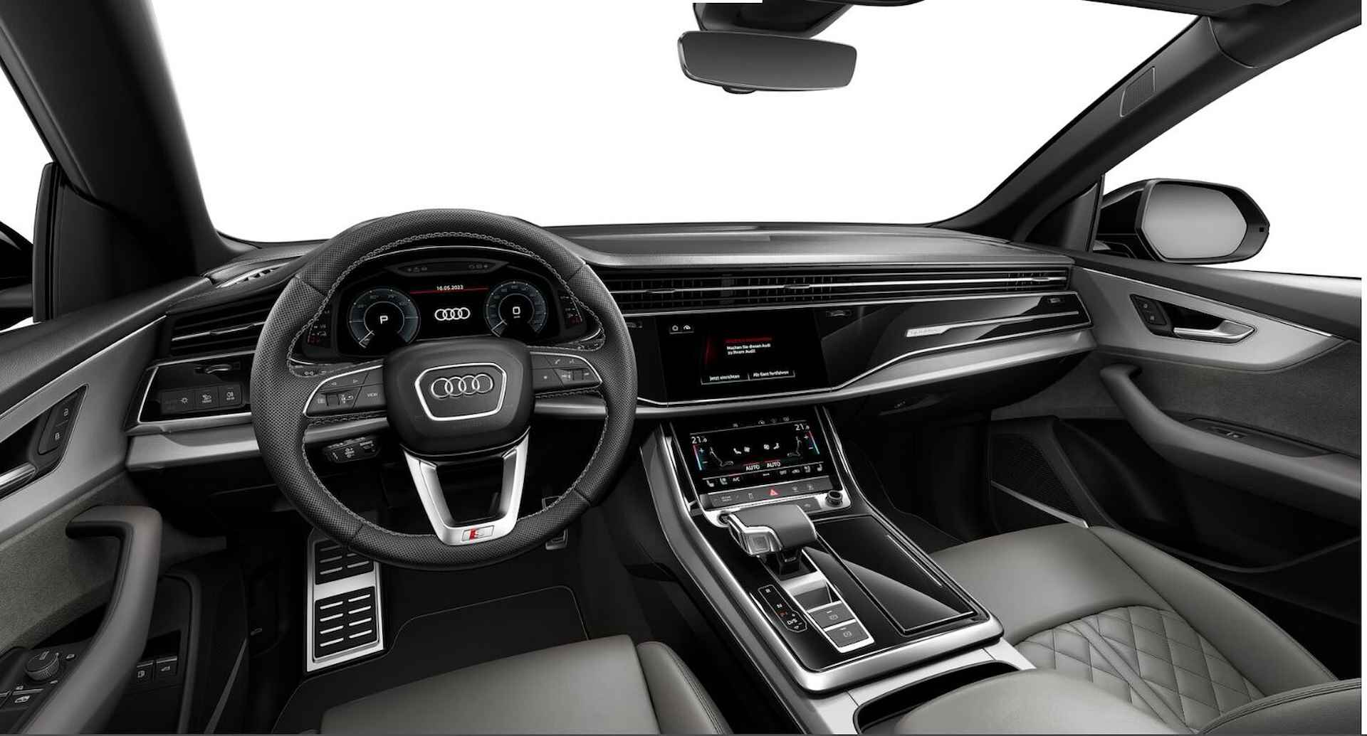 Audi Q8 55 TFSI e 381pk quattro Pro Line S | Panoramadak | S-sportstoelen | Leder met ruitstiksel | Bang & Olufsen | 22" LM velgen | Optiek zwart | Trekhaak | Tour & Parking - 7/7