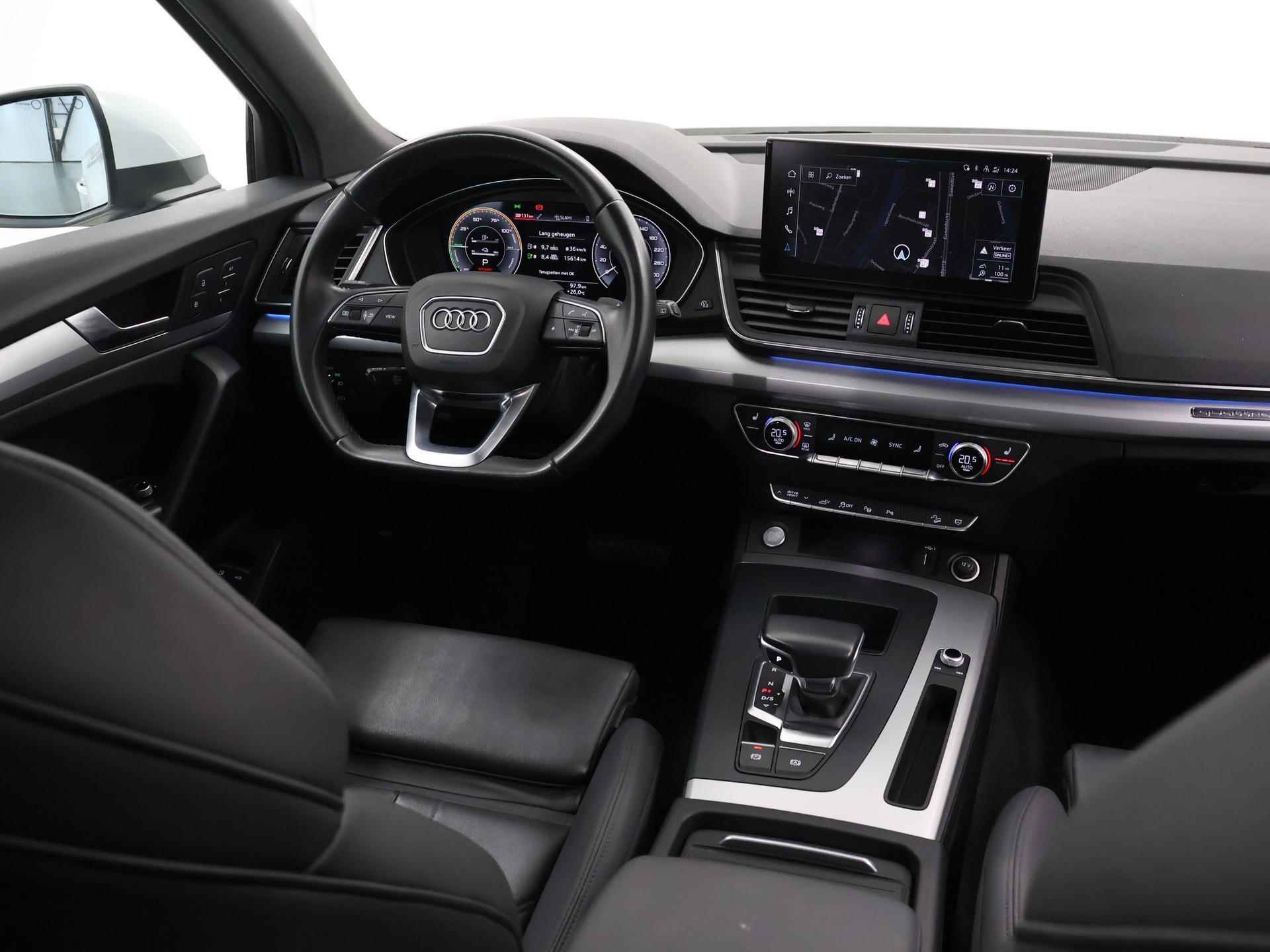 Audi Q5 Sportback 50 TFSI e S edition | S-Line | Panoramadak | Ele. verstelbare stoelen + Geheugen | Matrix LED |  Sportstoelen | 360 Camera | Virtual Cockpit | DAB | Navigatie | Rij-Hulpsysteem | Multicolor-LED | - 10/51