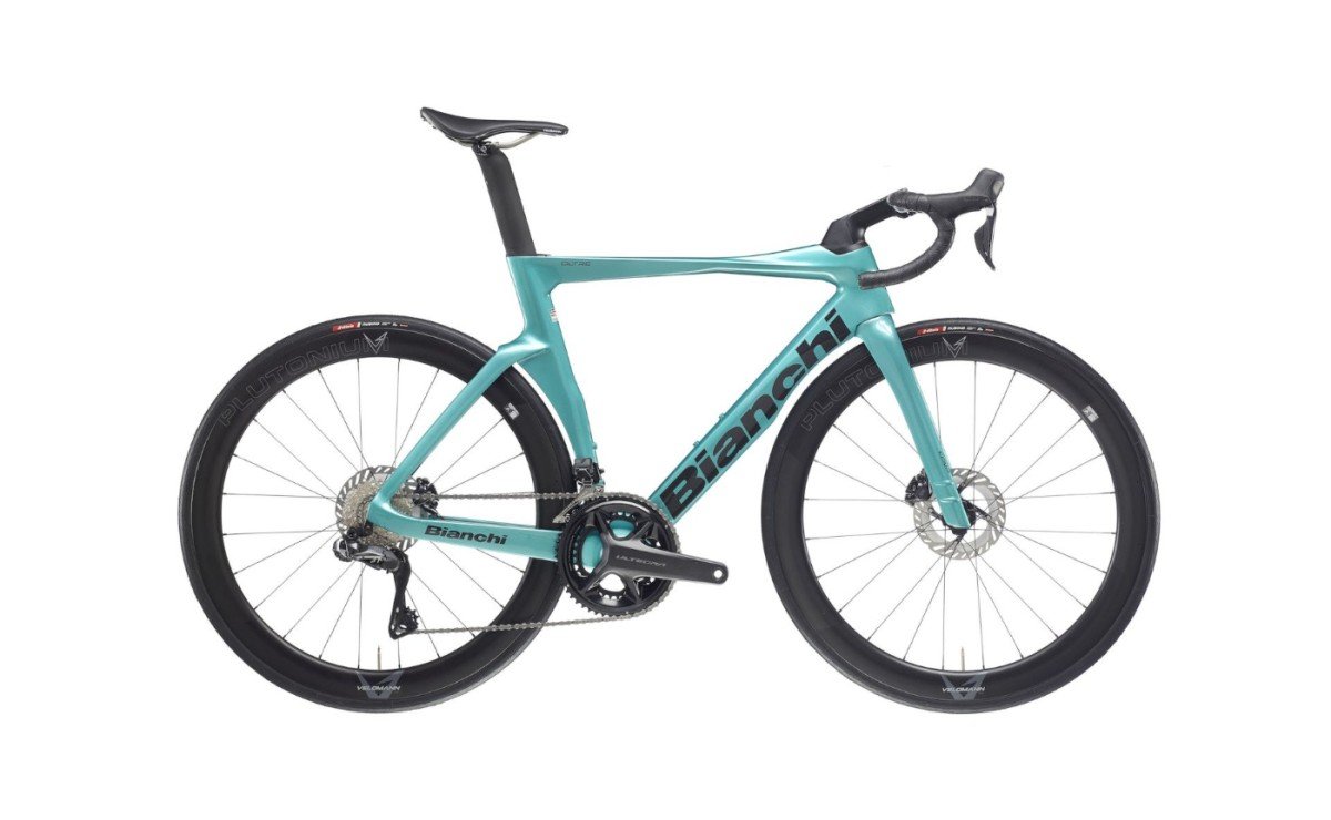 Bianchi OLTRE COMP ULT DI2 12SP Heren ZN - METALLIC CELESTE / BLACK - FULL GLOSSY 57cm 2025