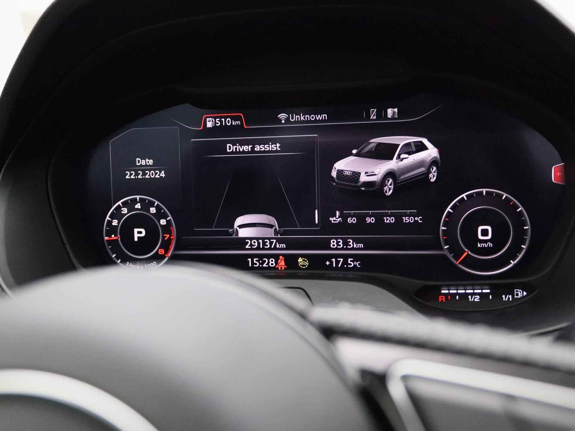 Audi Q2 35 TFSI S Edition 150 PK | Automaat | S-line exterieur | S-line interieur | Half-Leder | Navigatie | Camera | Climate Control | Stoelverwarming | Cruise control | LED | Apple Carplay | Android Auto | Parkeersensoren | - 29/46