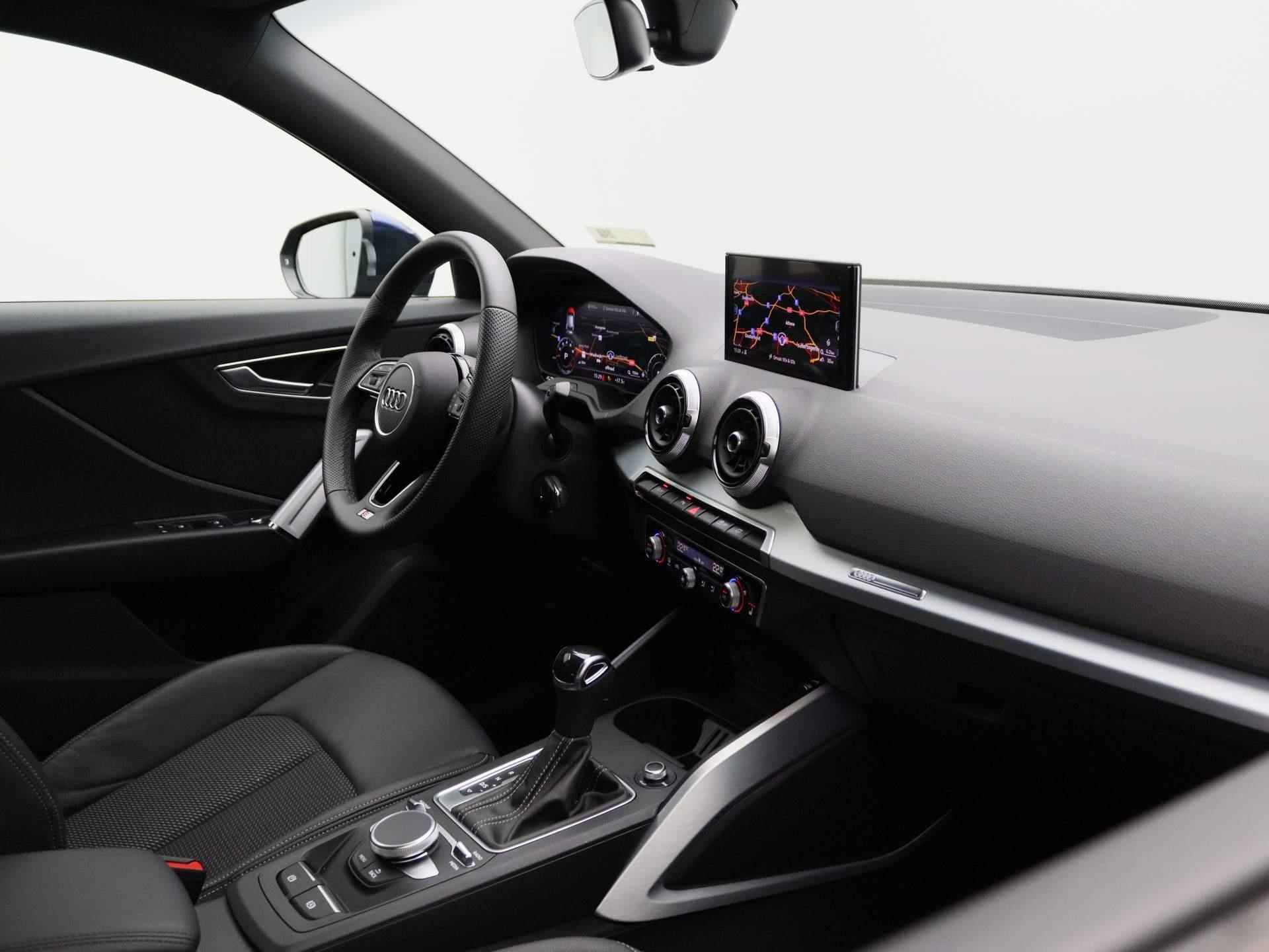 Audi Q2 35 TFSI S Edition 150 PK | Automaat | S-line exterieur | S-line interieur | Half-Leder | Navigatie | Camera | Climate Control | Stoelverwarming | Cruise control | LED | Apple Carplay | Android Auto | Parkeersensoren | - 40/46