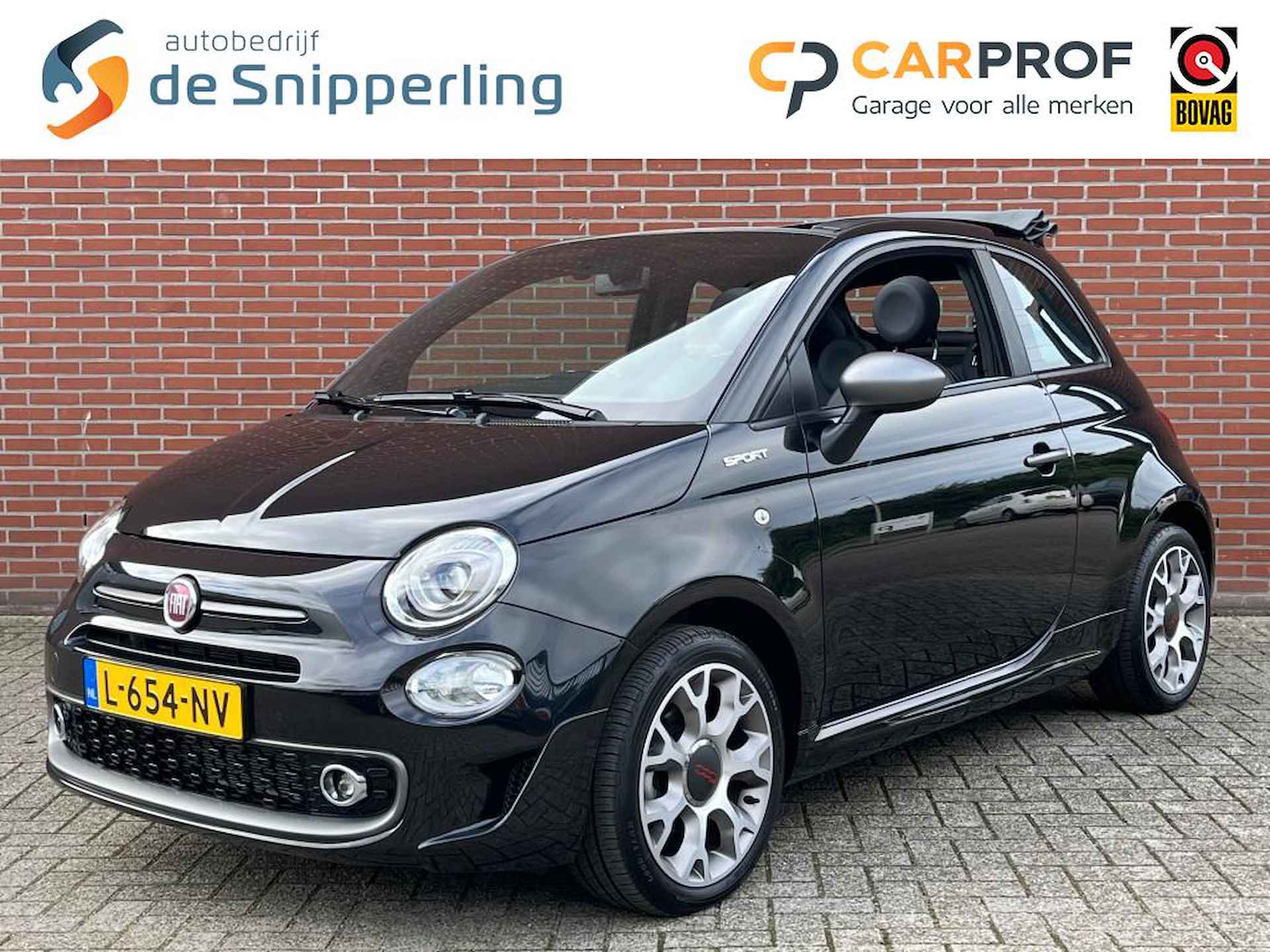 FIAT 500c 1.0 HYBRID SPORT / 1E EIGENAAR / ORIG NL / CARPLAY / CLIMA / PDC - 1/27