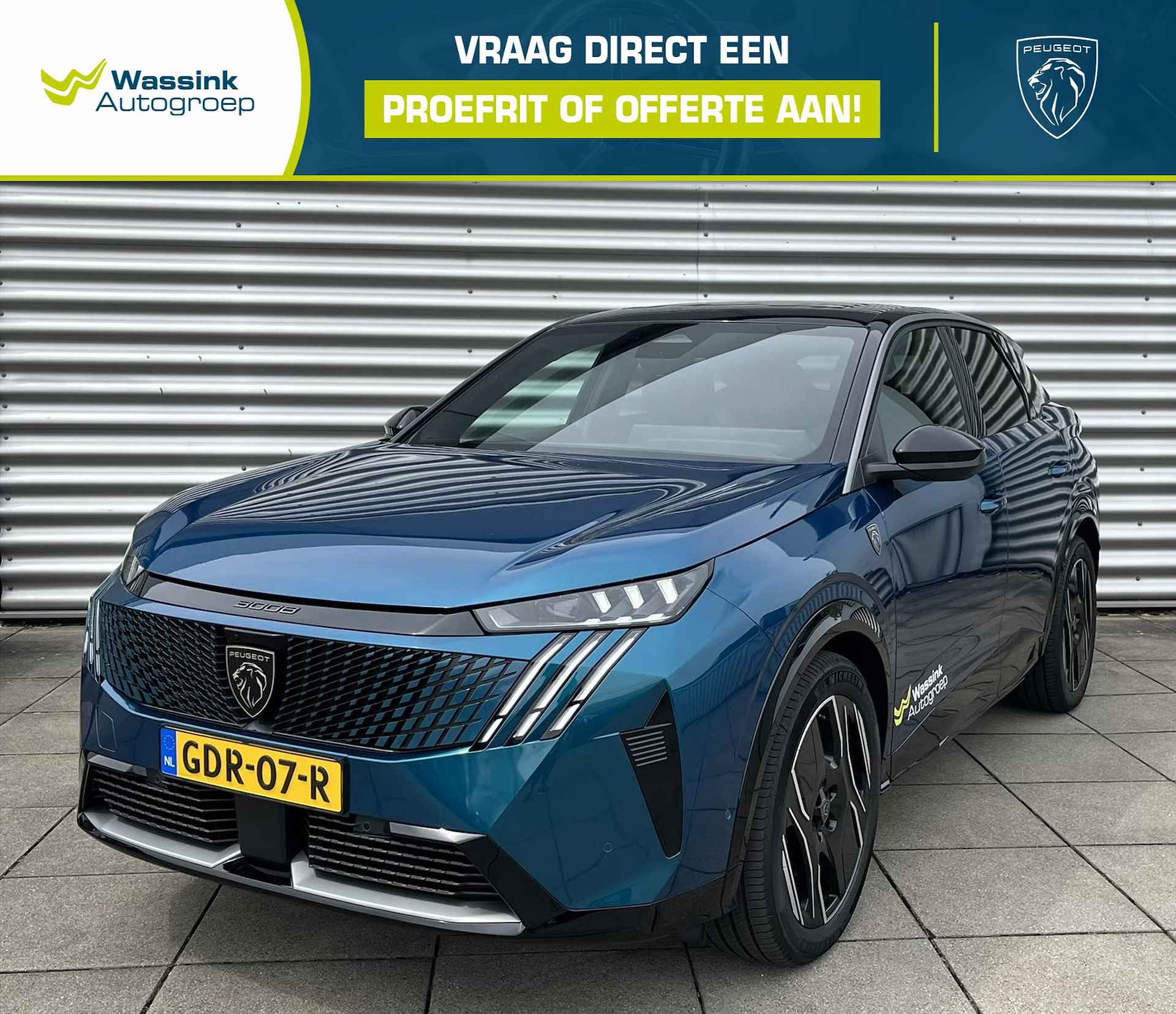 Peugeot 3008 EV 73 kWh 210pk GT | Navigatie | Adaptive Cruise Control | Climate Control